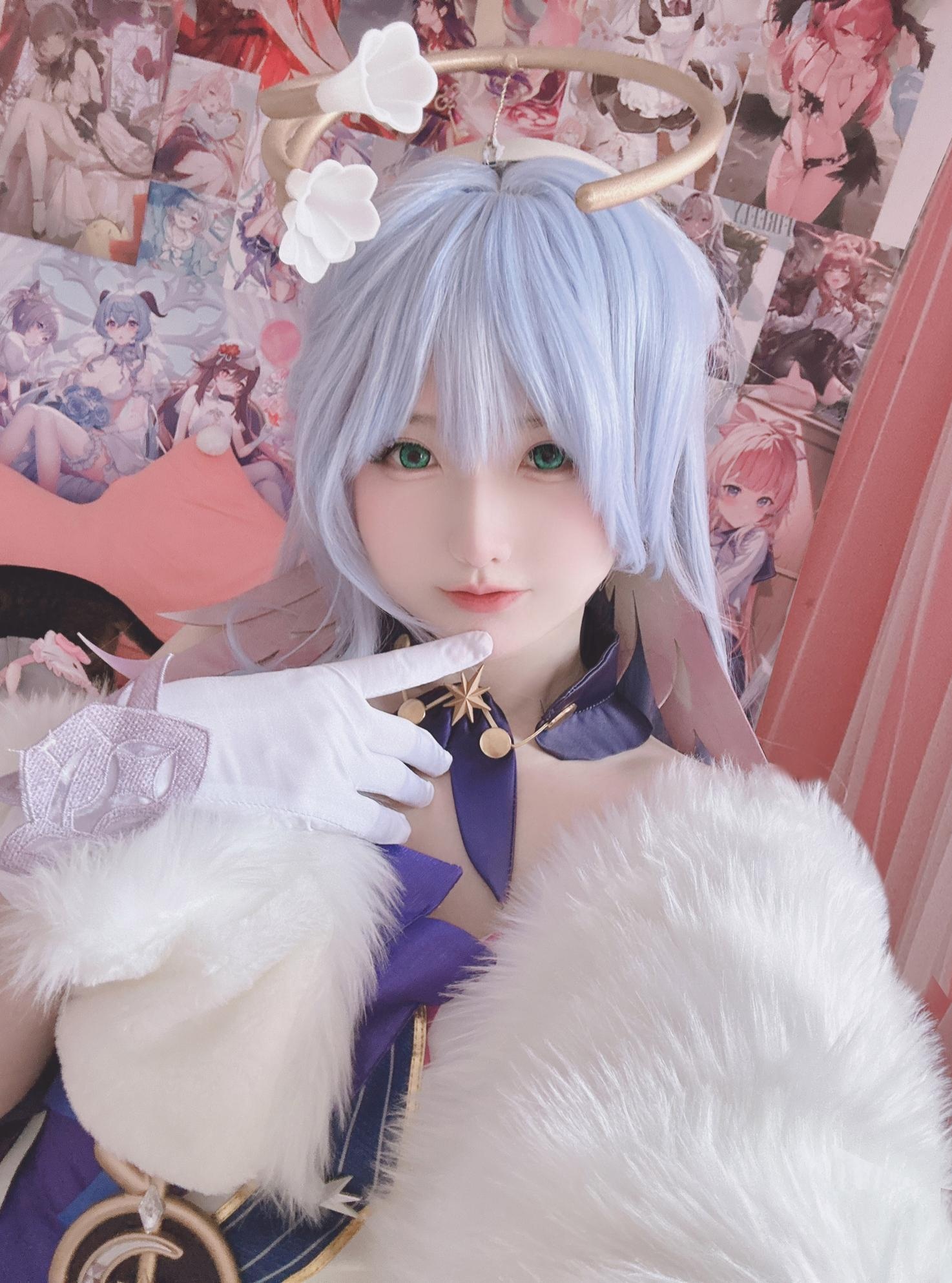 [คอสเพลย์] 习呆呆 - 崩坏：星穹铁道 นกขมิ้น: ชุดราตรีเผยให้เห็นขนาดใหญ่ 17P1V