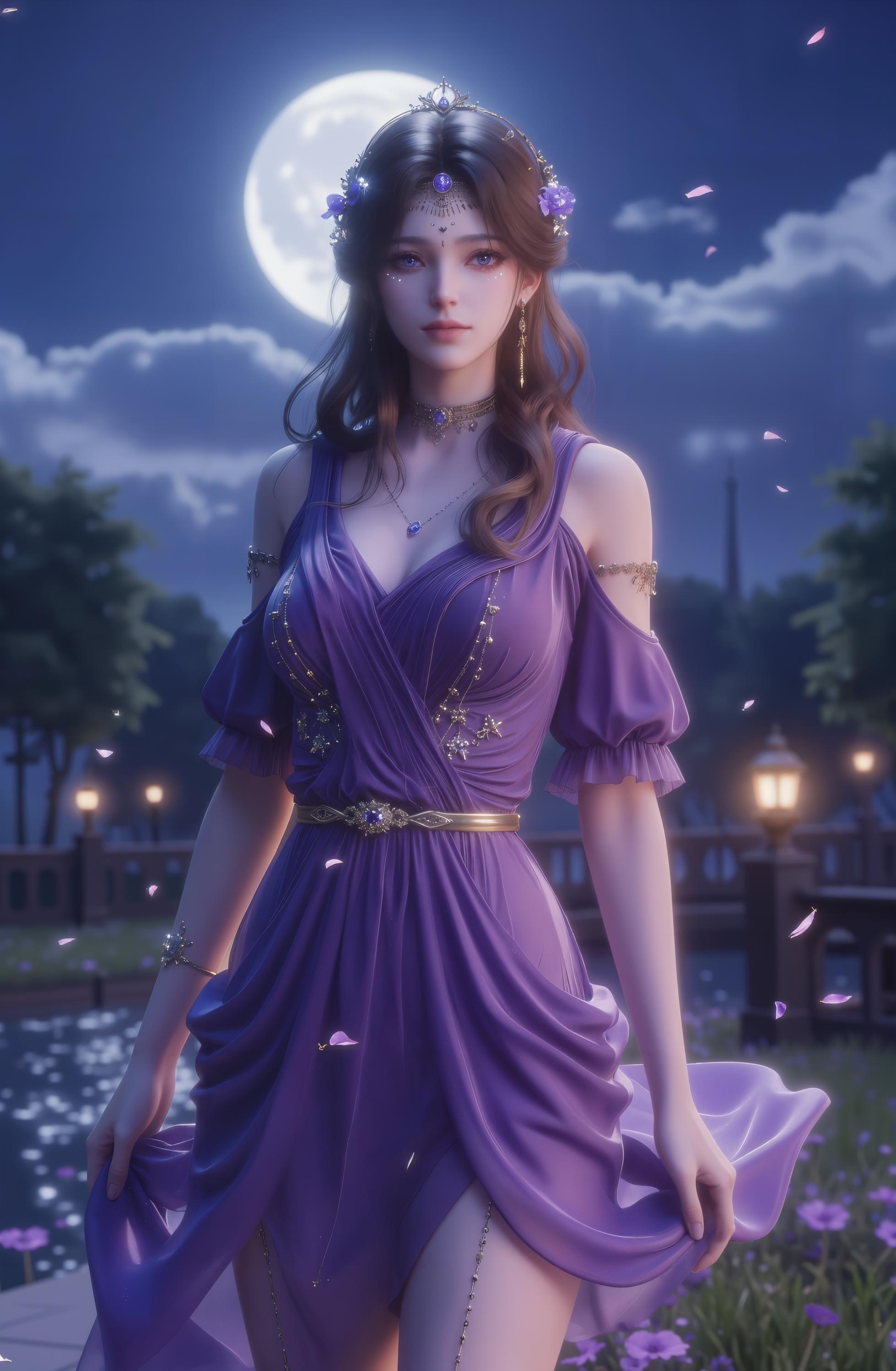 AI Generated Anime Girl - 倪克斯：黑丝蕾丝内衣美腿诱惑 32P