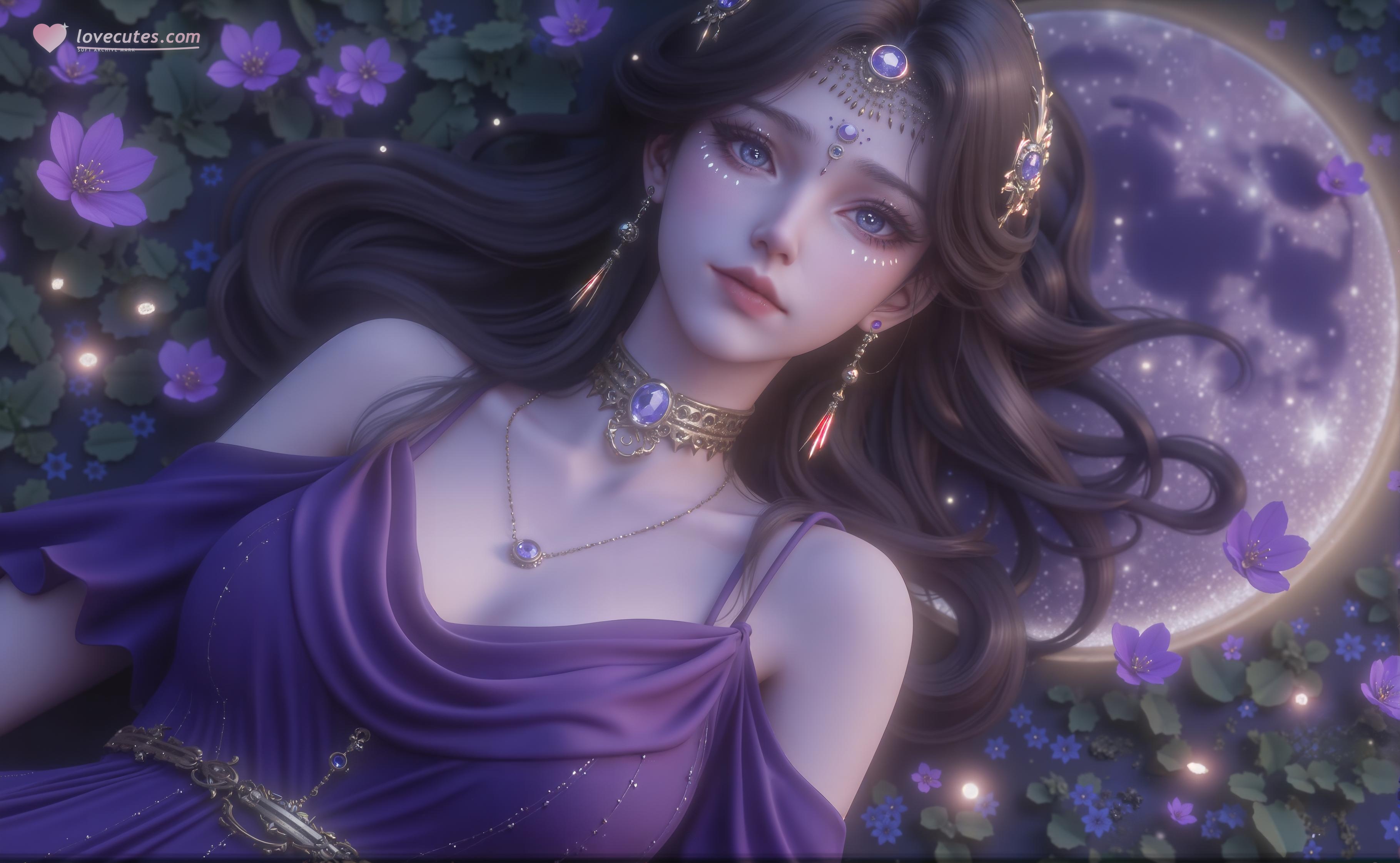 AI Generated Anime Girl - 倪克斯：黑丝蕾丝内衣美腿诱惑 32P