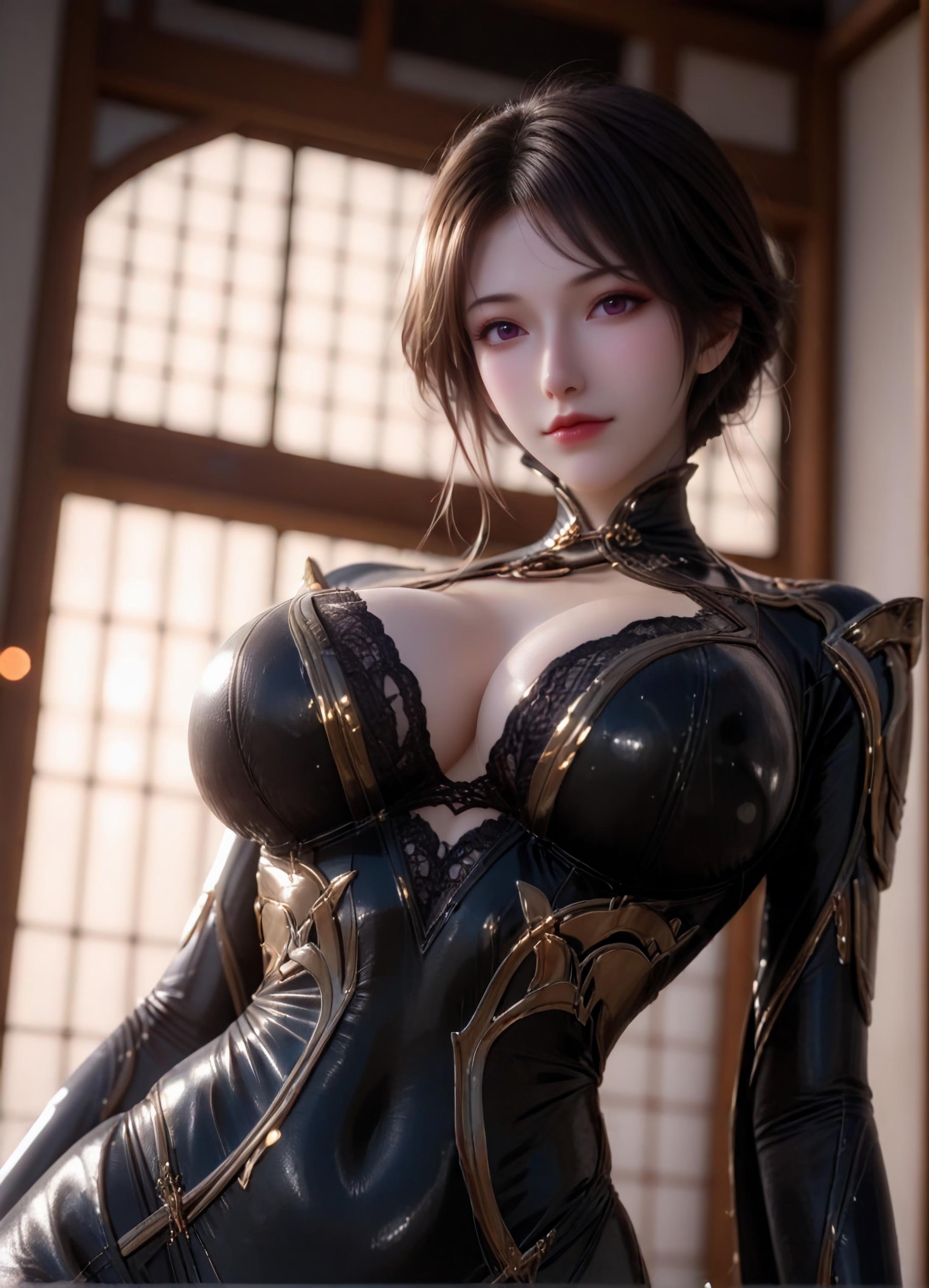 AI สร้างอนิเมะสาว - 斗罗大陆 朱竹云: ถุงน่องดำแน่นเปรี๊ยะเปียกโชก 105P
