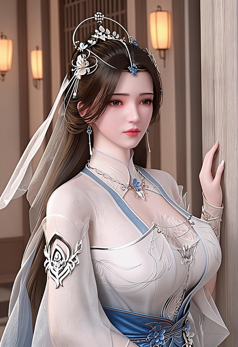 'AI สร้างสาวอนิเมะ - 李慕婉: ขาเรียวสวยส้นสูงและหน้าอกใหญ่ 218P'
