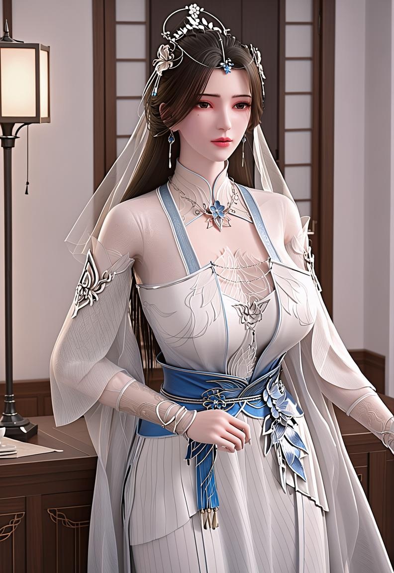 'AI สร้างสาวอนิเมะ - 李慕婉: ขาเรียวสวยส้นสูงและหน้าอกใหญ่ 218P'