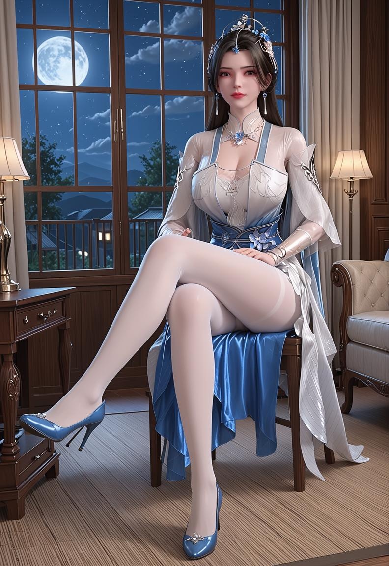 AI生成アニメ少女 - 李慕婉：高ヒール美脚巨乳露穴挑発 218P