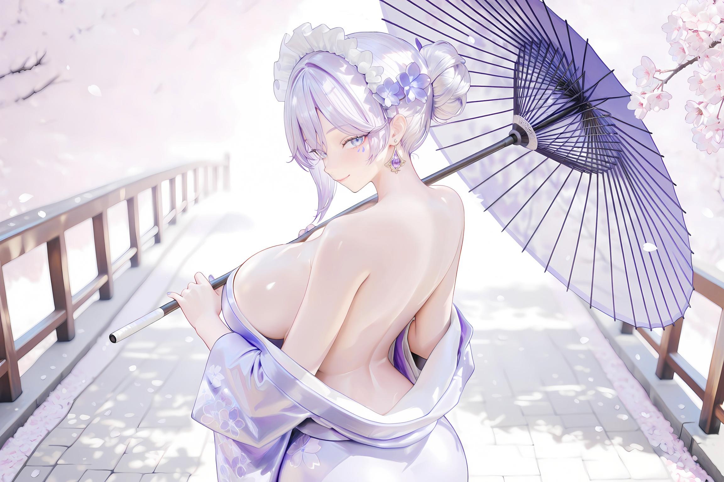 AI Generated Anime Girl - Pixiv 光怪陆离 Vol.3：巨乳黑丝护士海滩混合大尺度 127P
