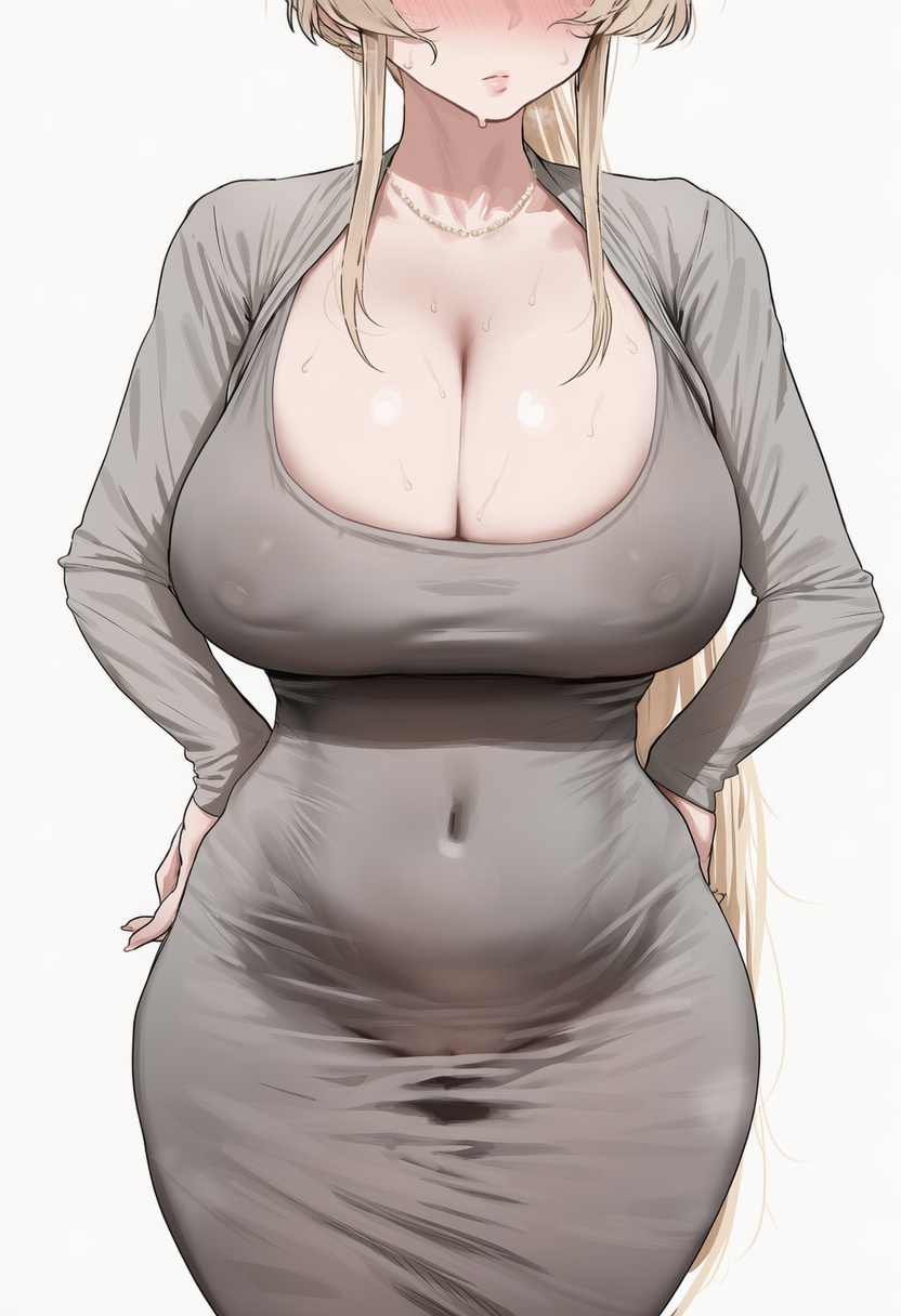 AI Generated Anime Girl - Pixiv 光怪陆离 Vol.4：巨乳黑丝护士海滩混合大尺度 127P