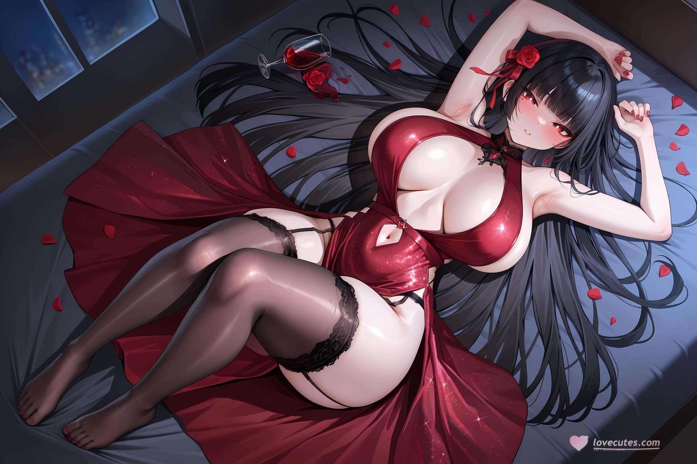 AI Generated Anime Girl - Pixiv 光怪陆离 Vol.4：巨乳黑丝护士海滩混合大尺度 127P