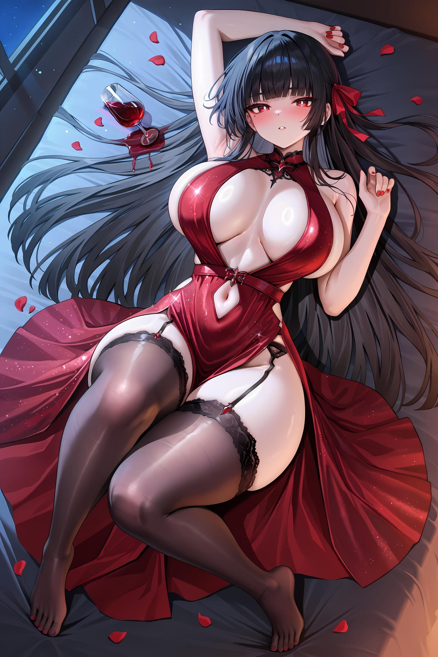 AI生成的動漫女孩 - Pixiv 光怪陸離 Vol.4：巨乳黑絲護士海灘混合大尺度 127P