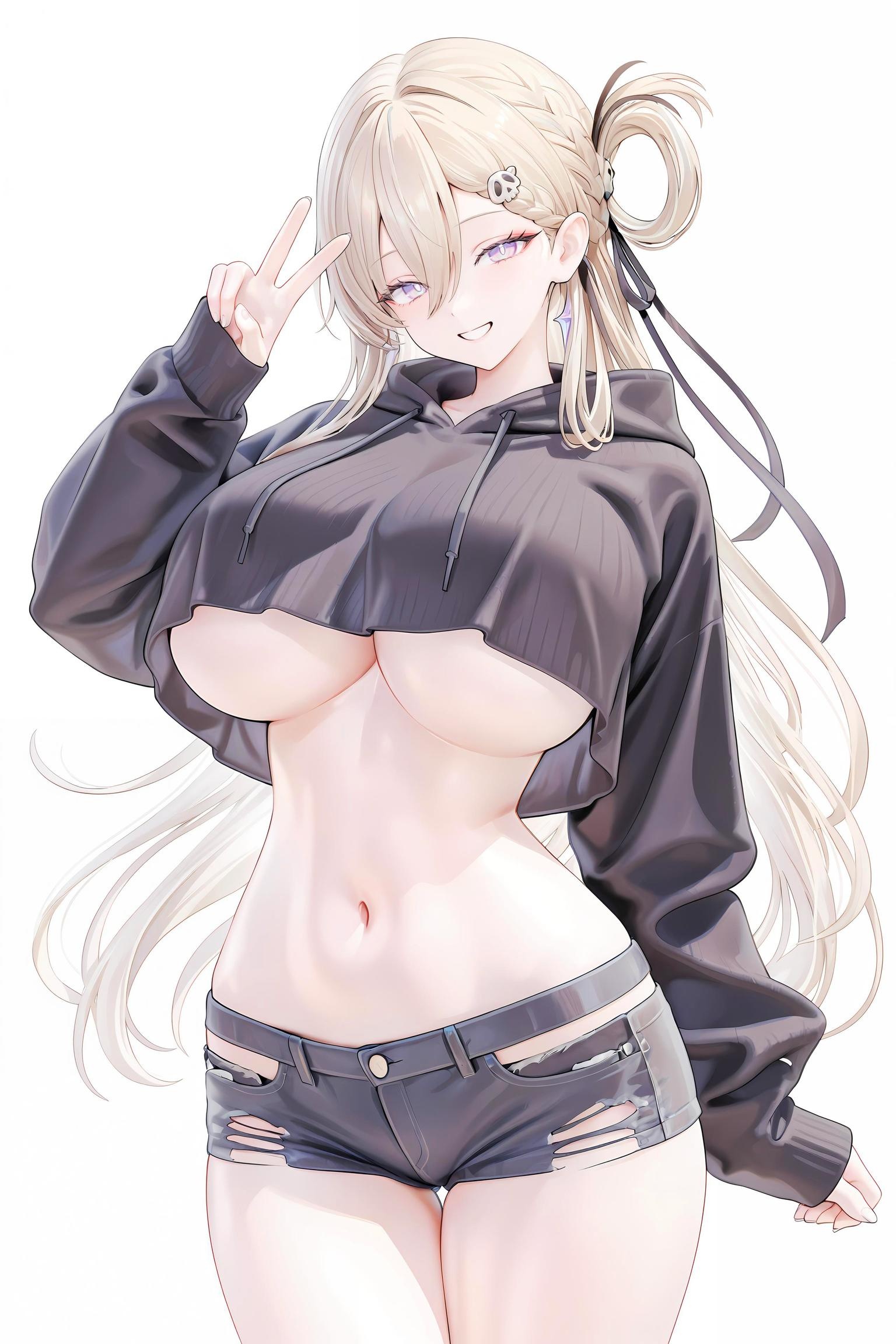 AI生成的動漫女孩 - Pixiv 光怪陸離 Vol.5：巨乳黑絲護士海灘混合大尺度 128P