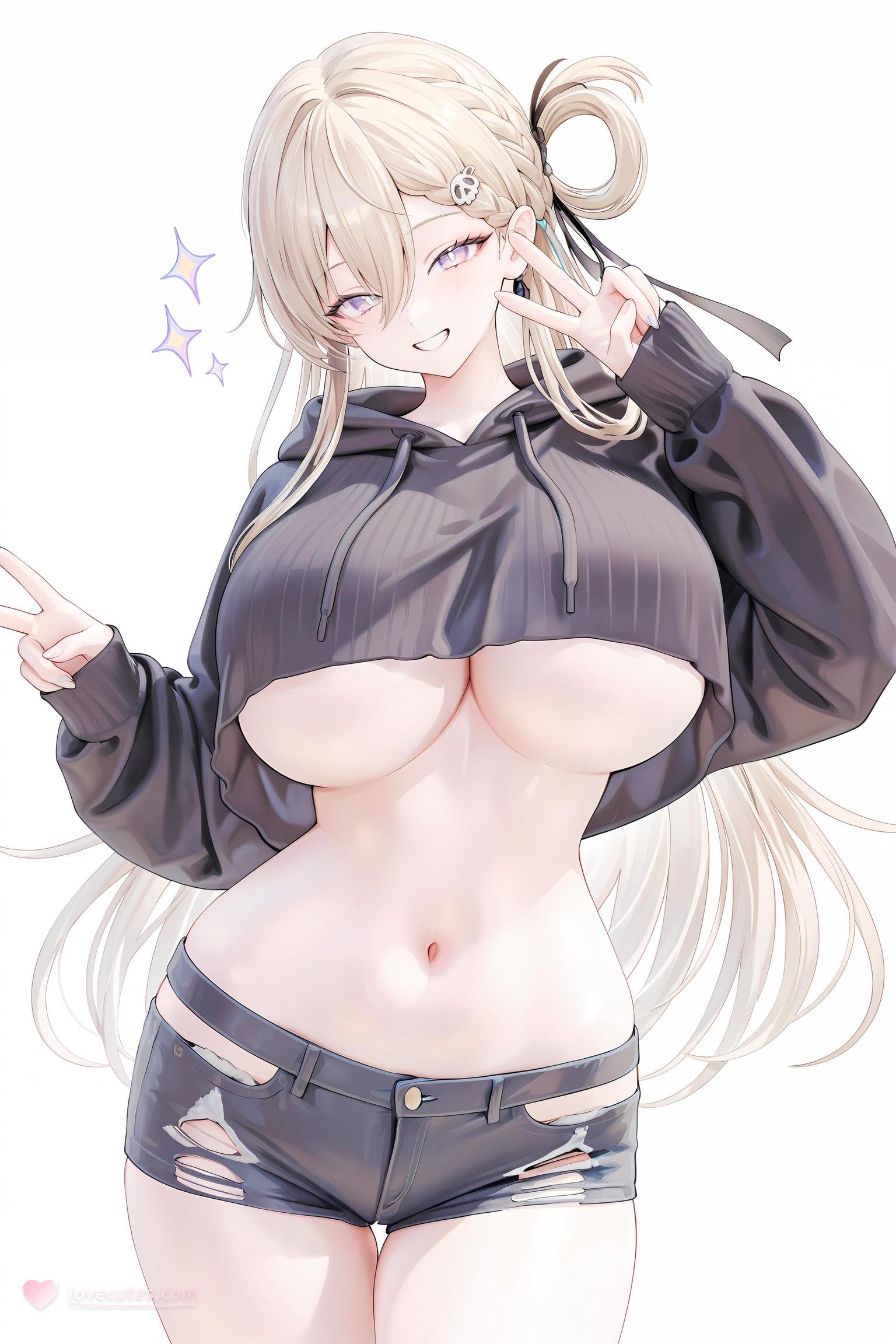 AI生成的動漫女孩 - Pixiv 光怪陸離 Vol.5：巨乳黑絲護士海灘混合大尺度 128P