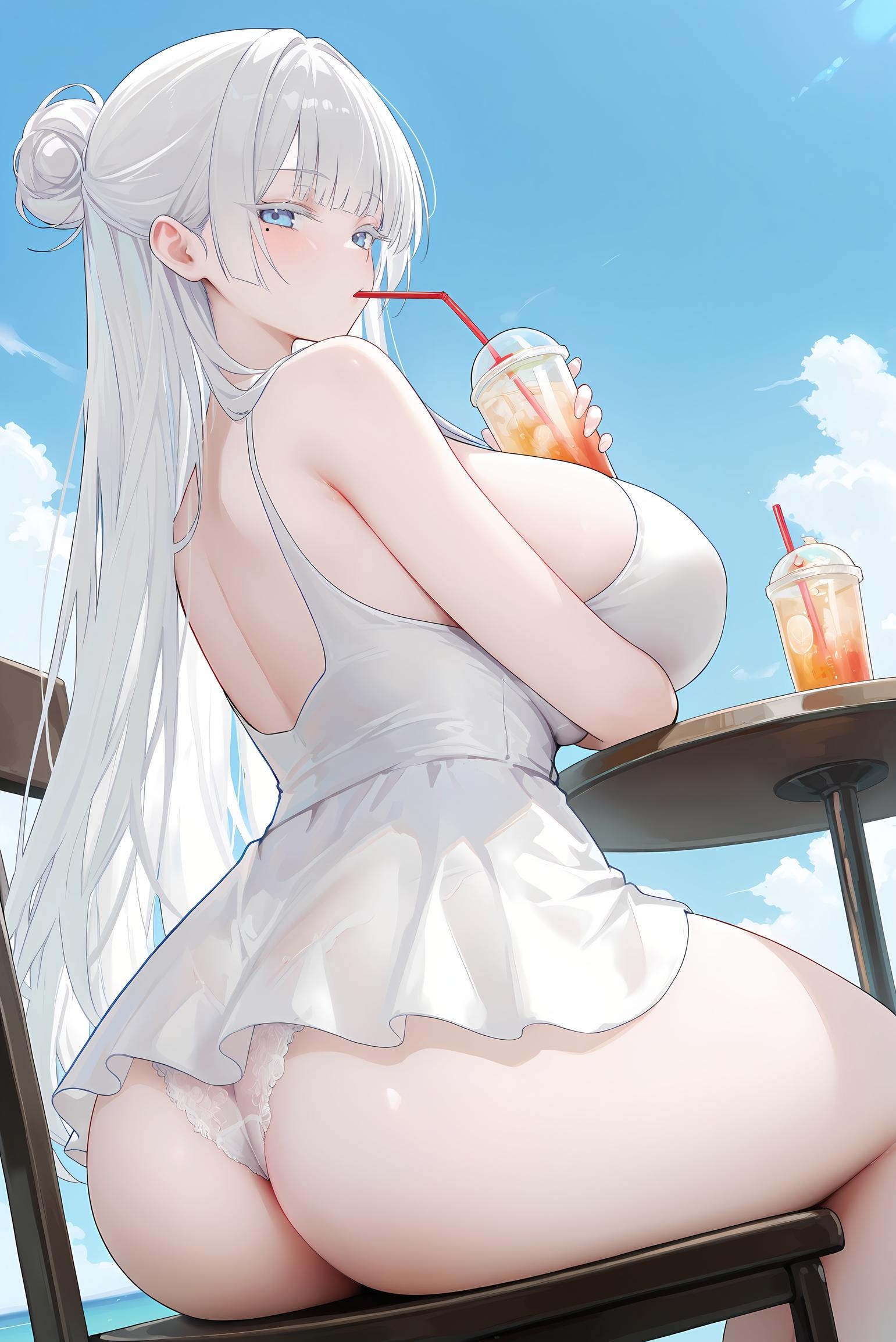 AI 생성 애니메이션 소녀 - Pixiv 光怪陆离 Vol.5: 거유 검은 스타킹 간호사 해변 혼합 대작 128P