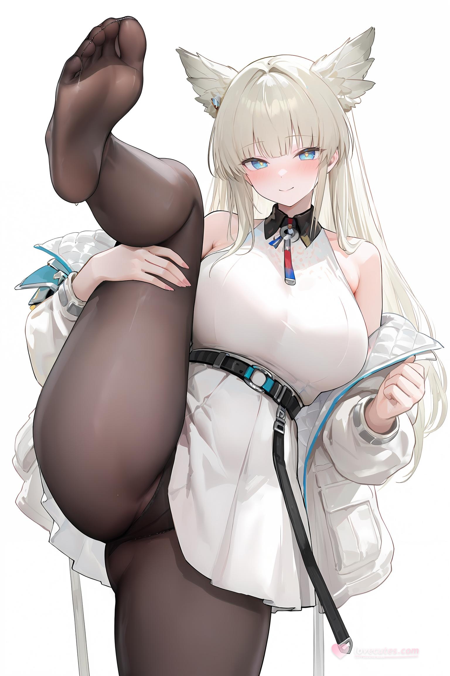 'Anime Girl Tạo Ra Bởi AI - Pixiv 光怪陆离 Tập 6: Y Tá Đen Vớ Lớn Bãi Biển 107P'