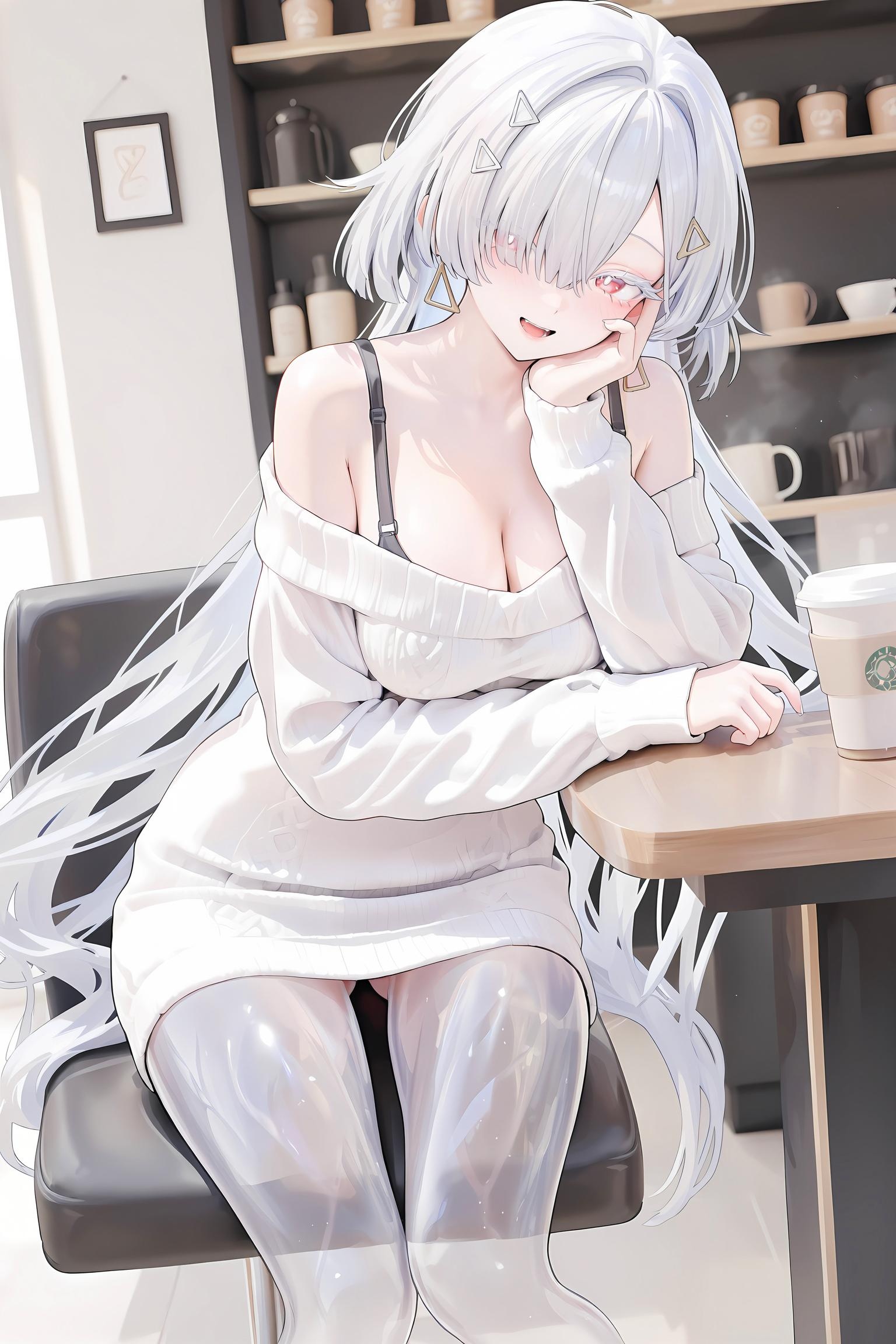 AI Generated Anime Girl - Pixiv 光怪陆离 Vol.6：巨乳黑丝护士海滩混合大尺度 107P