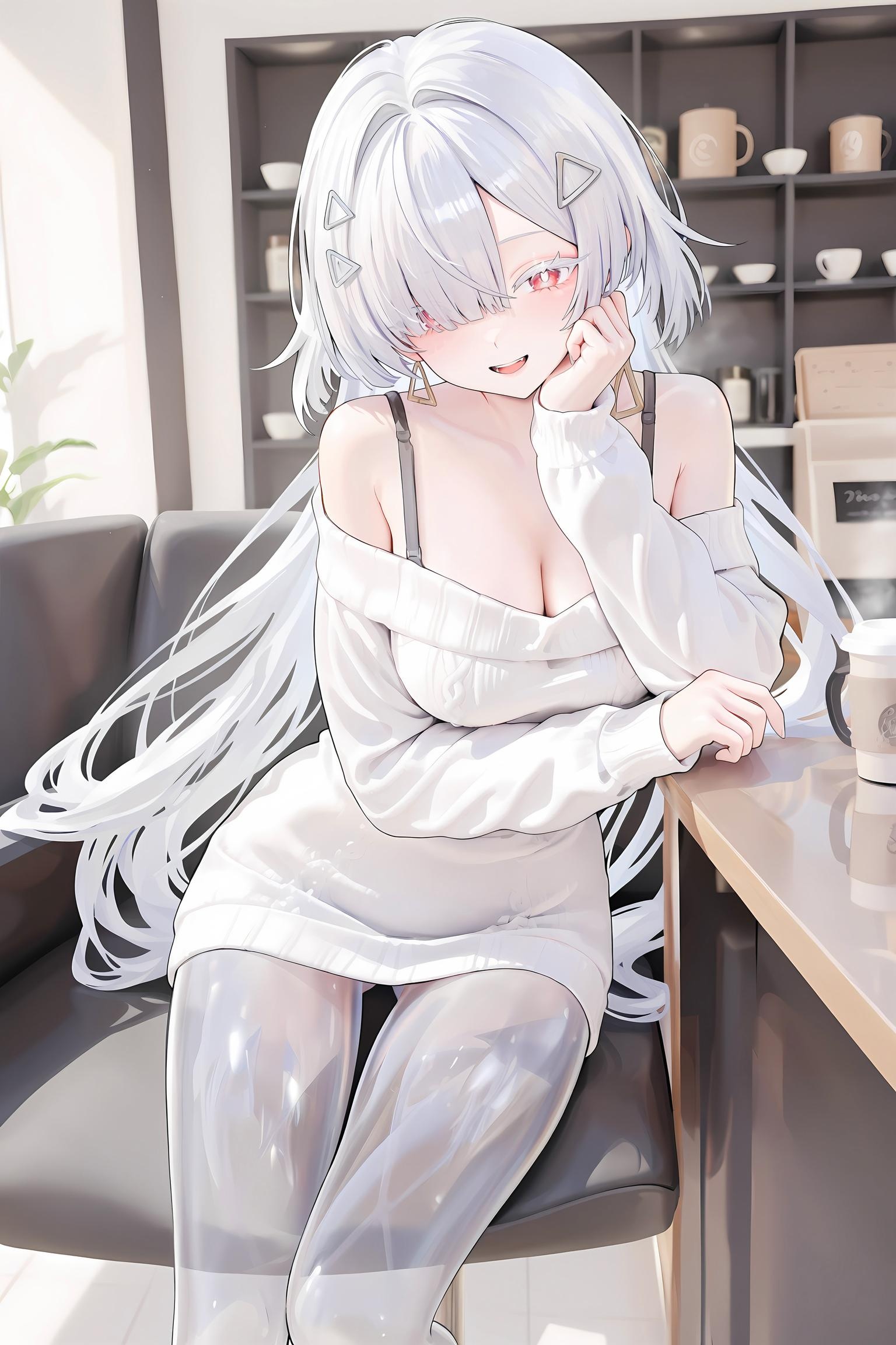 AI Generated Anime Girl - Pixiv 光怪陆离 Vol.6：巨乳黑丝护士海滩混合大尺度 107P