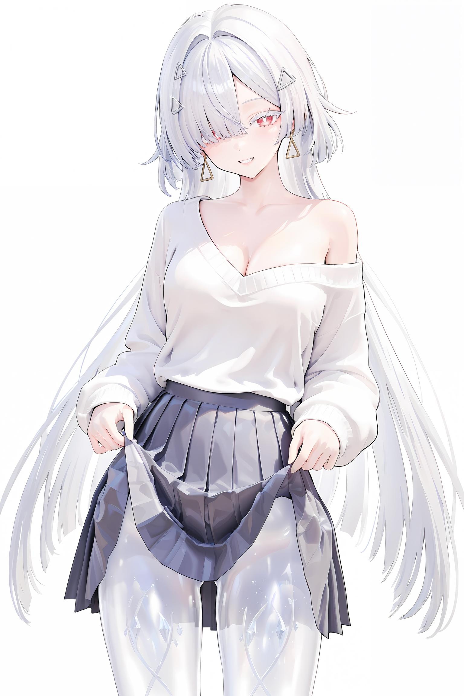 AI Generated Anime Girl - Pixiv 光怪陆离 Vol.6：巨乳黑丝护士海滩混合大尺度 107P