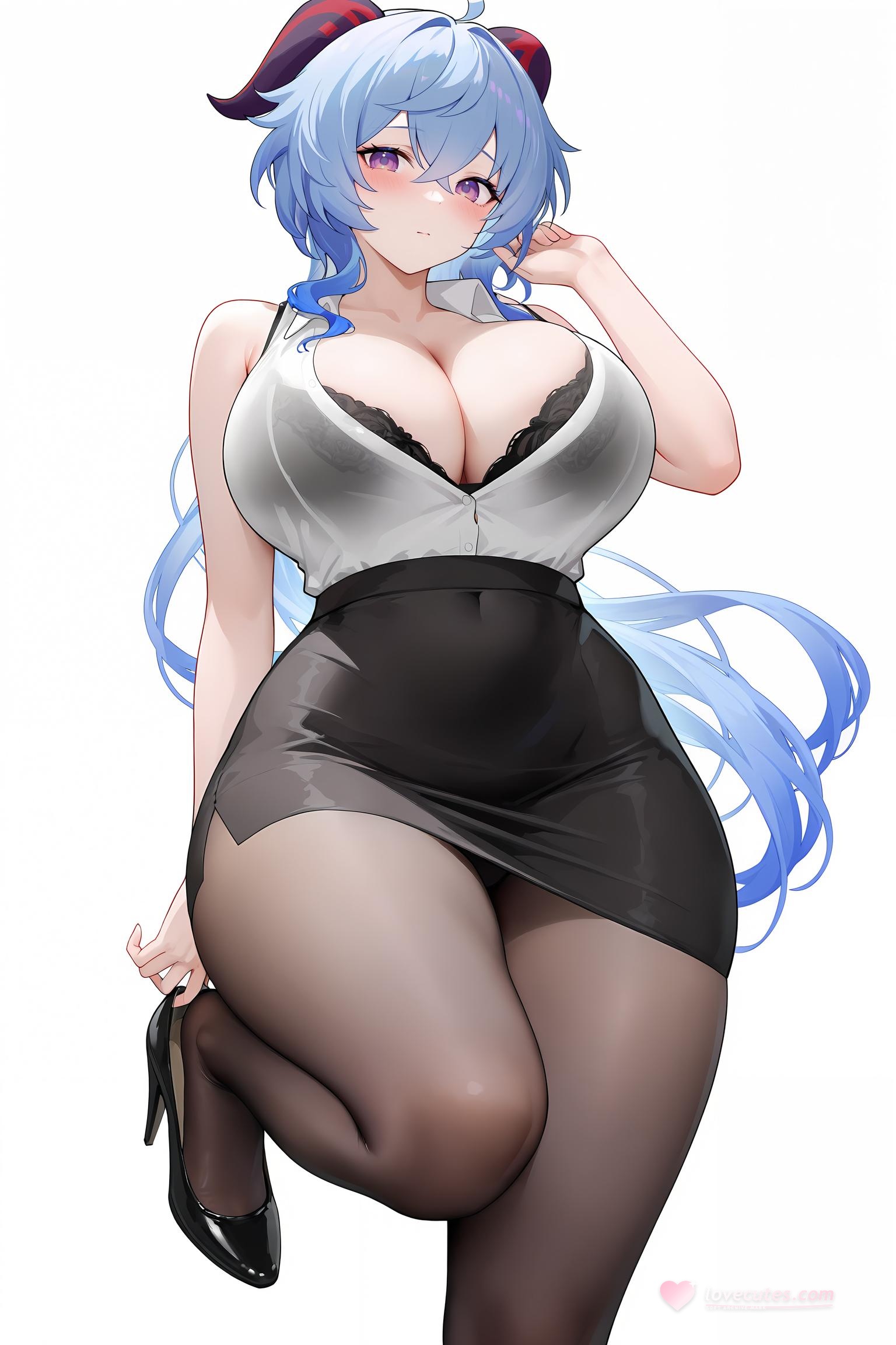 AI Generated Anime Girl - Pixiv 光怪陆离 Vol.6：巨乳黑丝护士海滩混合大尺度 107P