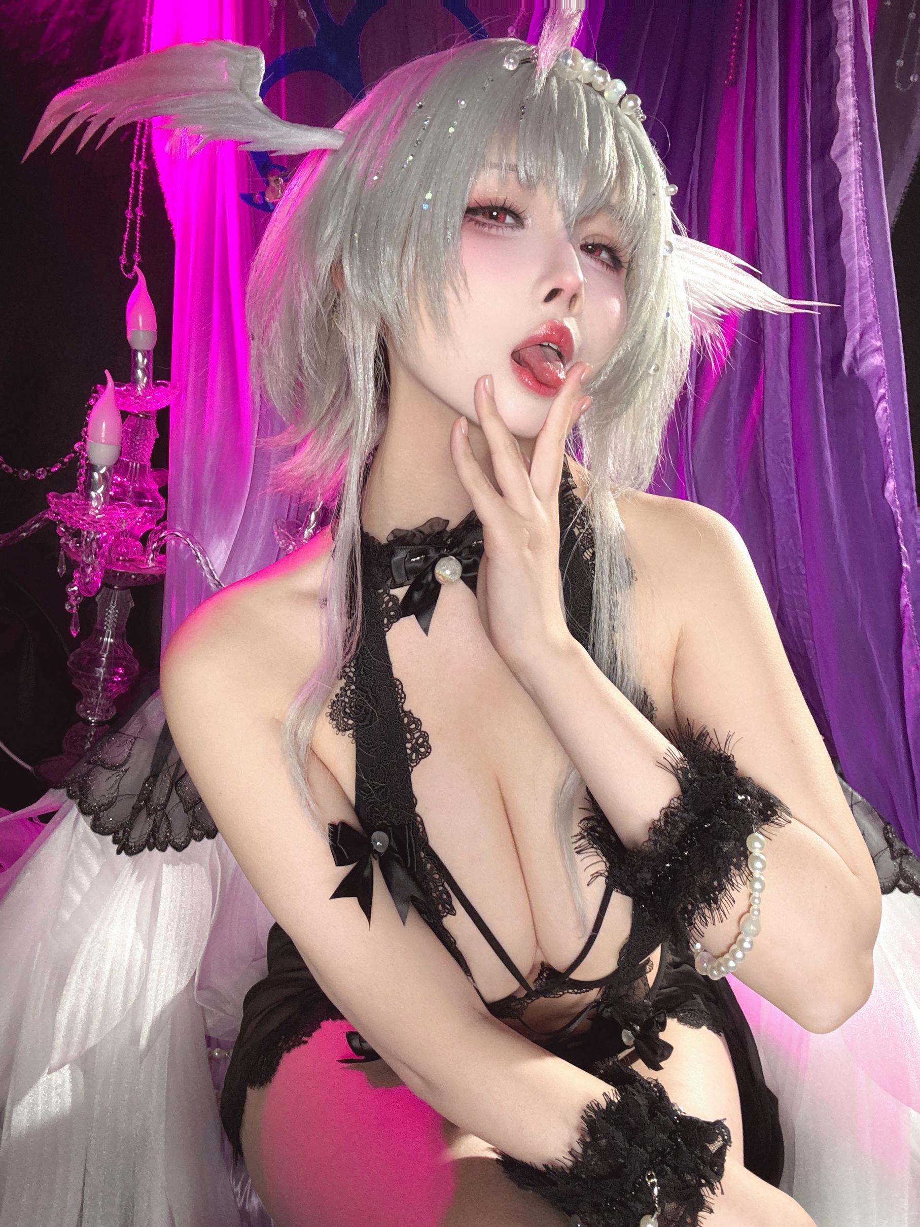 [ภาพถ่าย] rioko凉凉子 - เพิร์ลโบ๊ท: ภาพเซ็กซี่ในชุดบางสีดำ 20P