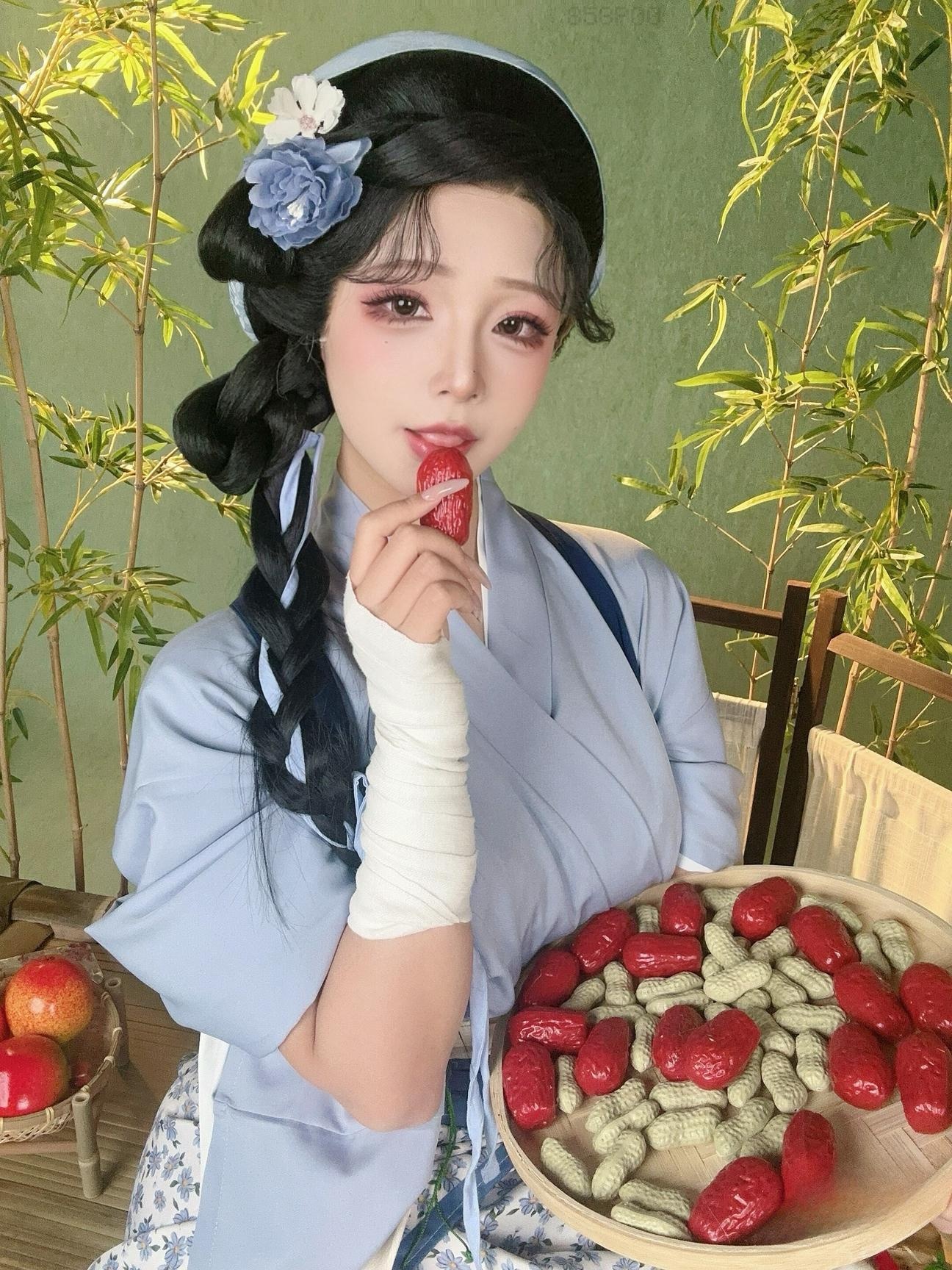 [私房] yuuhui玉匯 - 田園生活：蕾絲內衣露穴翹臀大尺度 48P