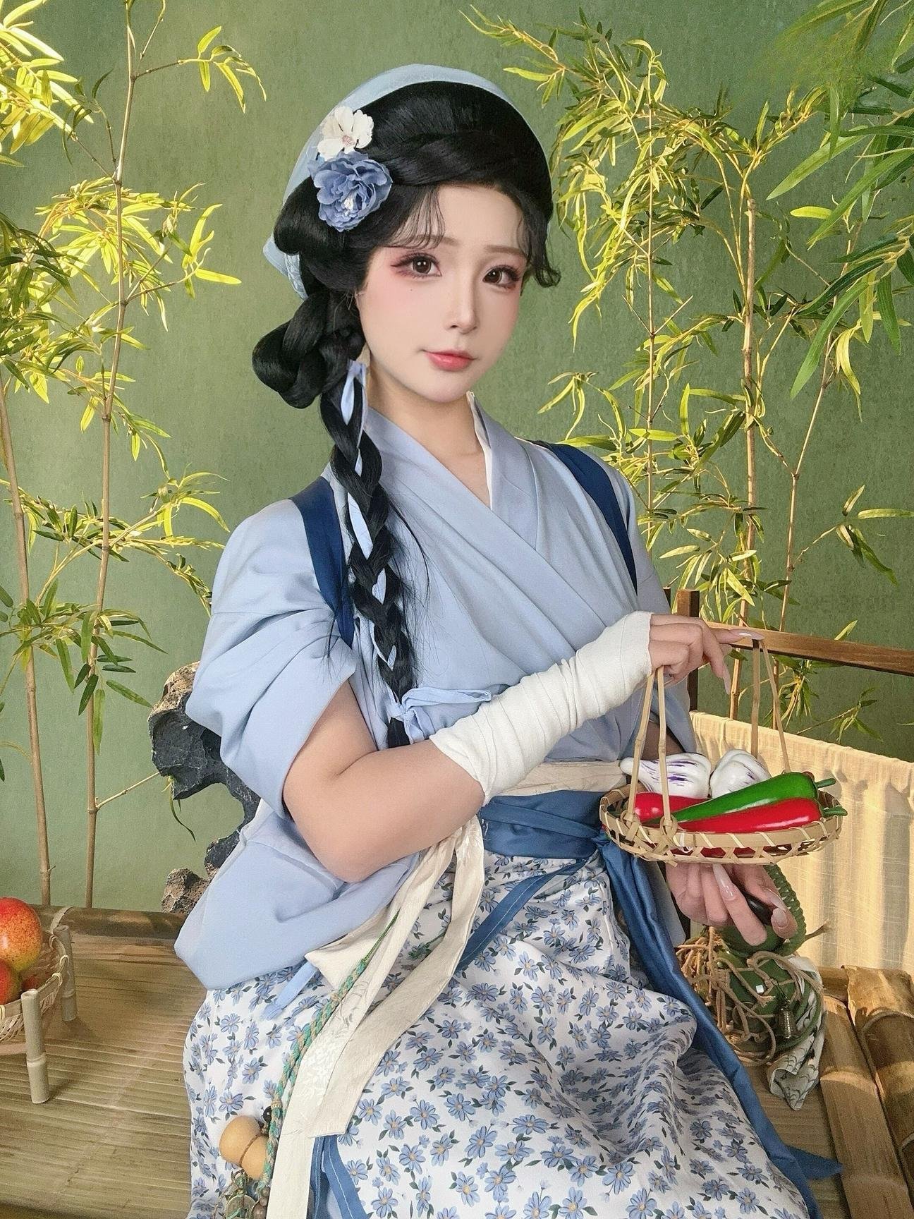 [私房] yuuhui玉匯 - 田園生活：蕾絲內衣露穴翹臀大尺度 48P