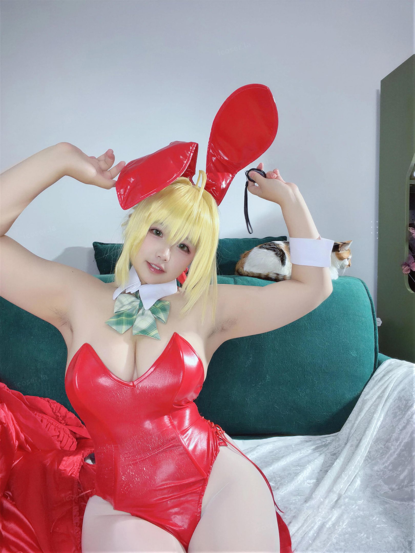 '[cosplay] 阿半 hôm nay rất vui - FGO Ni Lộc Giáng Sinh: Đỏ Trắng Siêu Ngực Đẹp Chân Dài Tái Hiện 71P'
