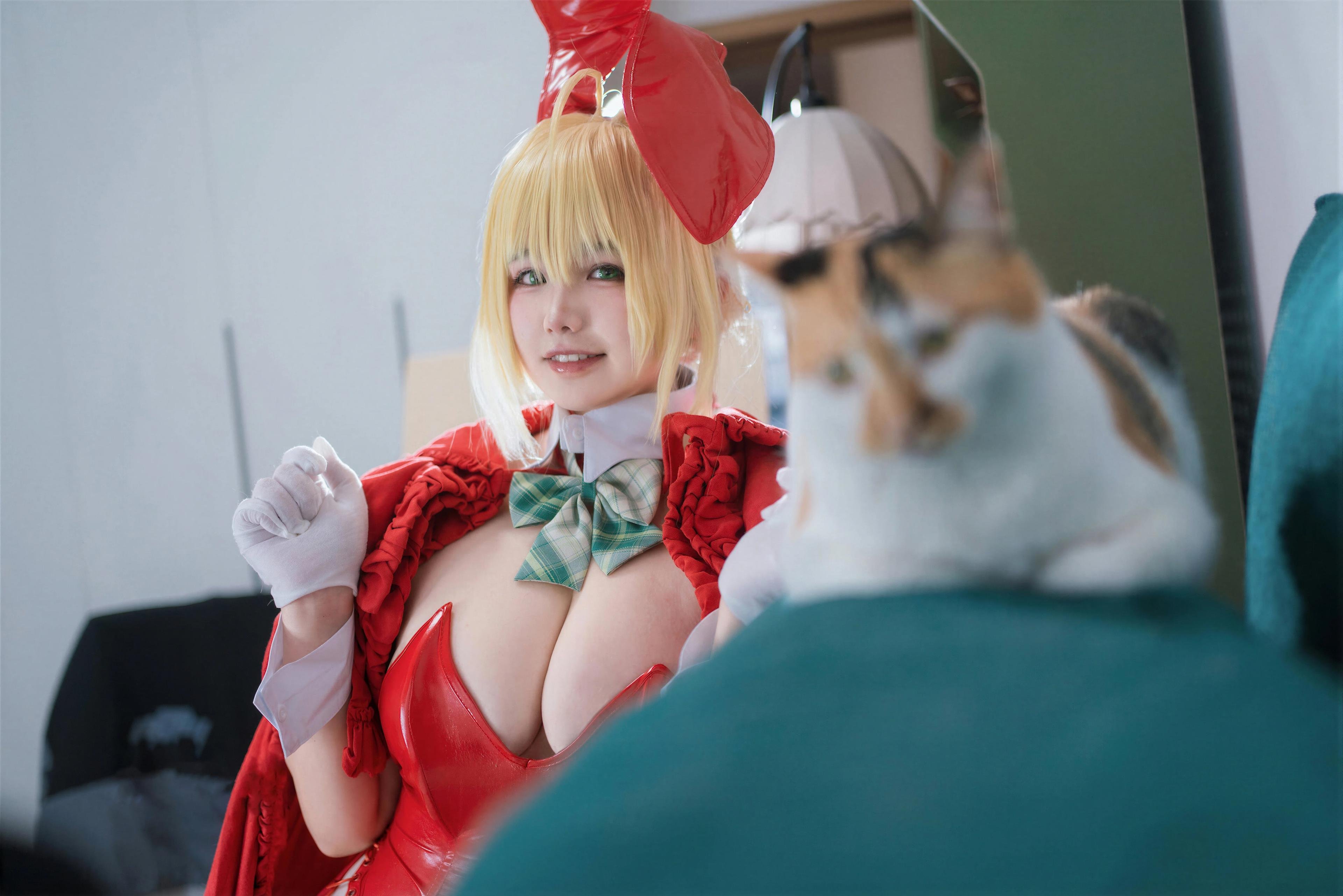 '[cosplay] 阿半 hôm nay rất vui - FGO Ni Lộc Giáng Sinh: Đỏ Trắng Siêu Ngực Đẹp Chân Dài Tái Hiện 71P'