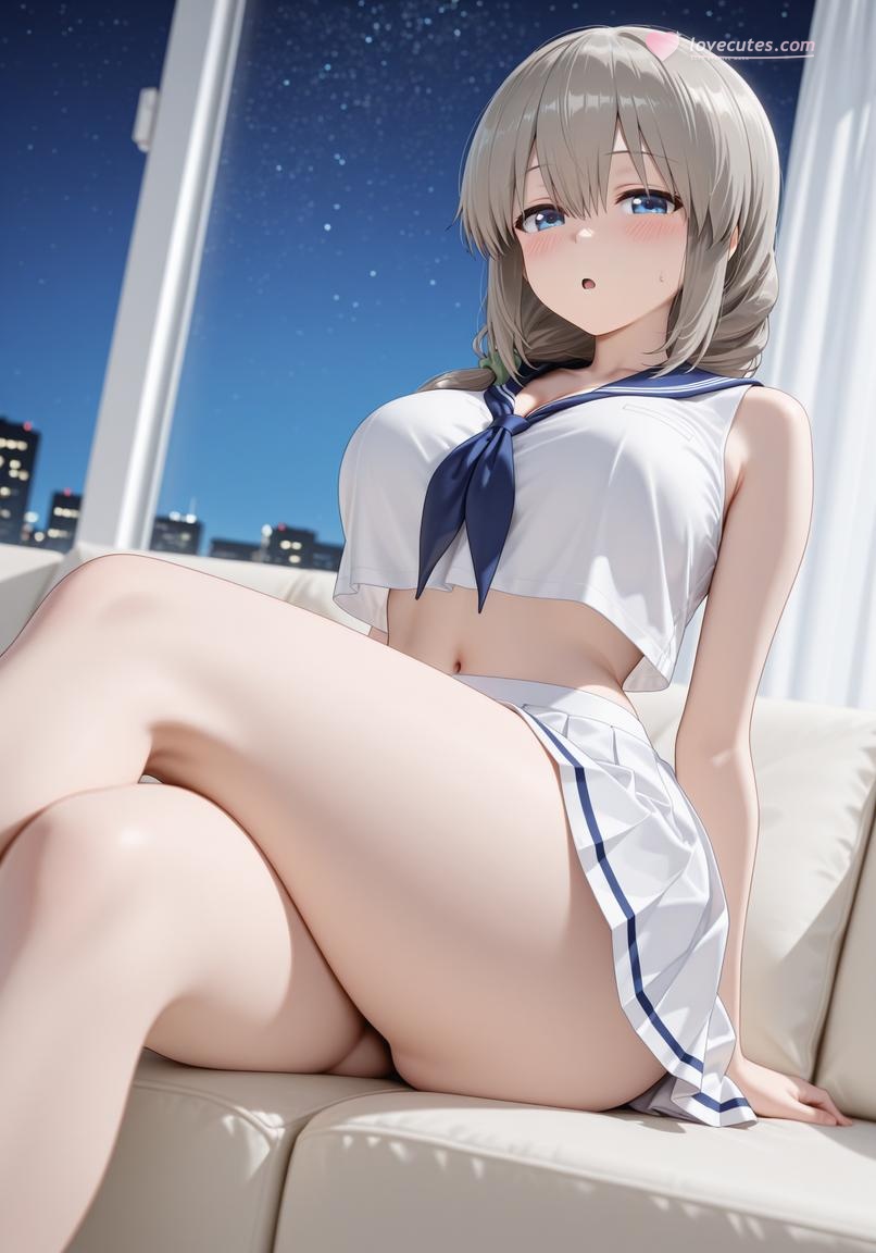 AI 生成的動漫女孩 - 蘇可萘：學生裝臥室巨乳誘惑 142P