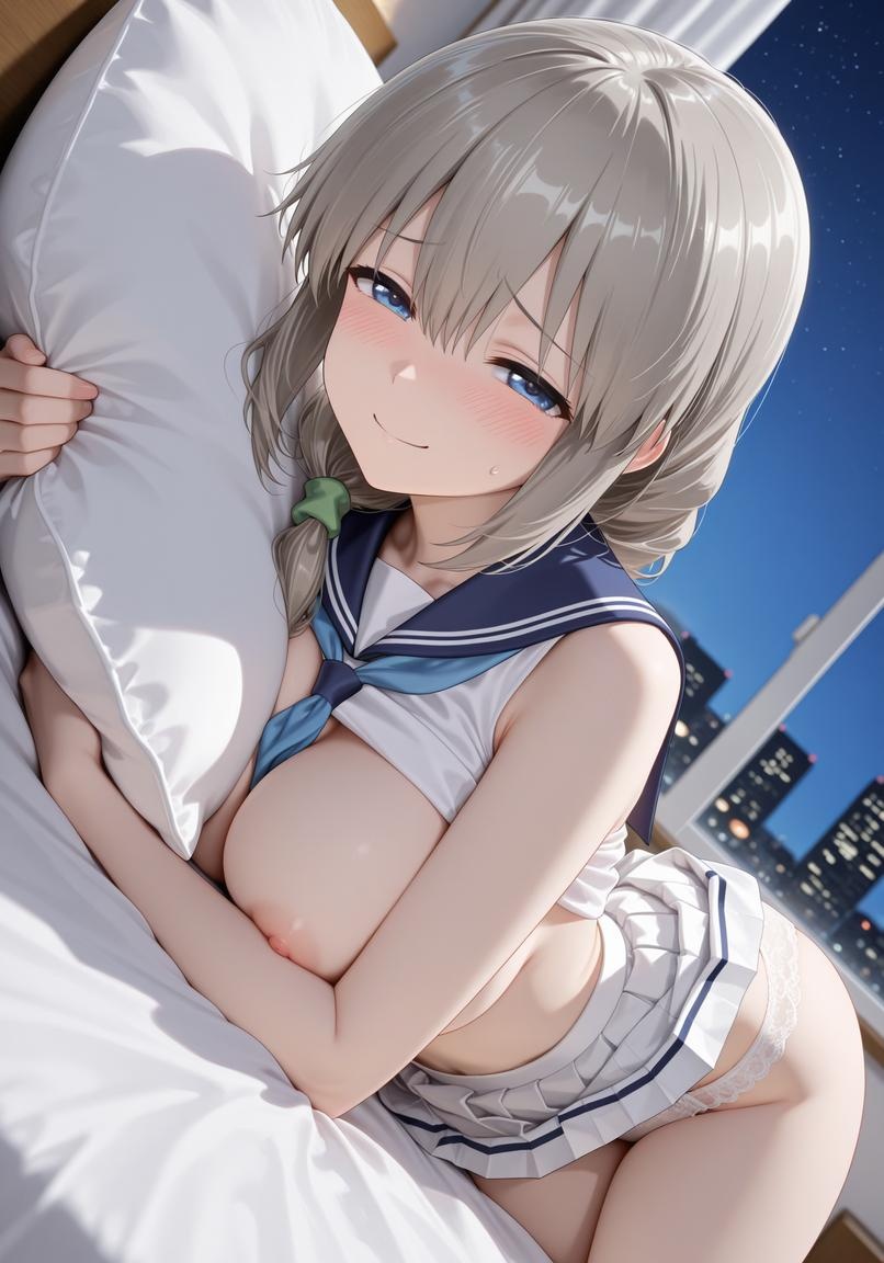 Cô Gái Anime Tạo Ra Bằng AI - 苏可萘: Quyến Rũ Ngực Khủng Trong Bộ Đồng Phục Học Sinh 142P