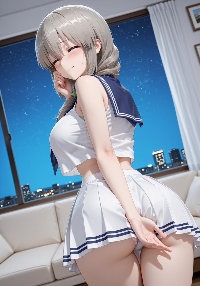 Cô Gái Anime Tạo Ra Bằng AI - 苏可萘: Quyến Rũ Ngực Khủng Trong Bộ Đồng Phục Học Sinh 142P
