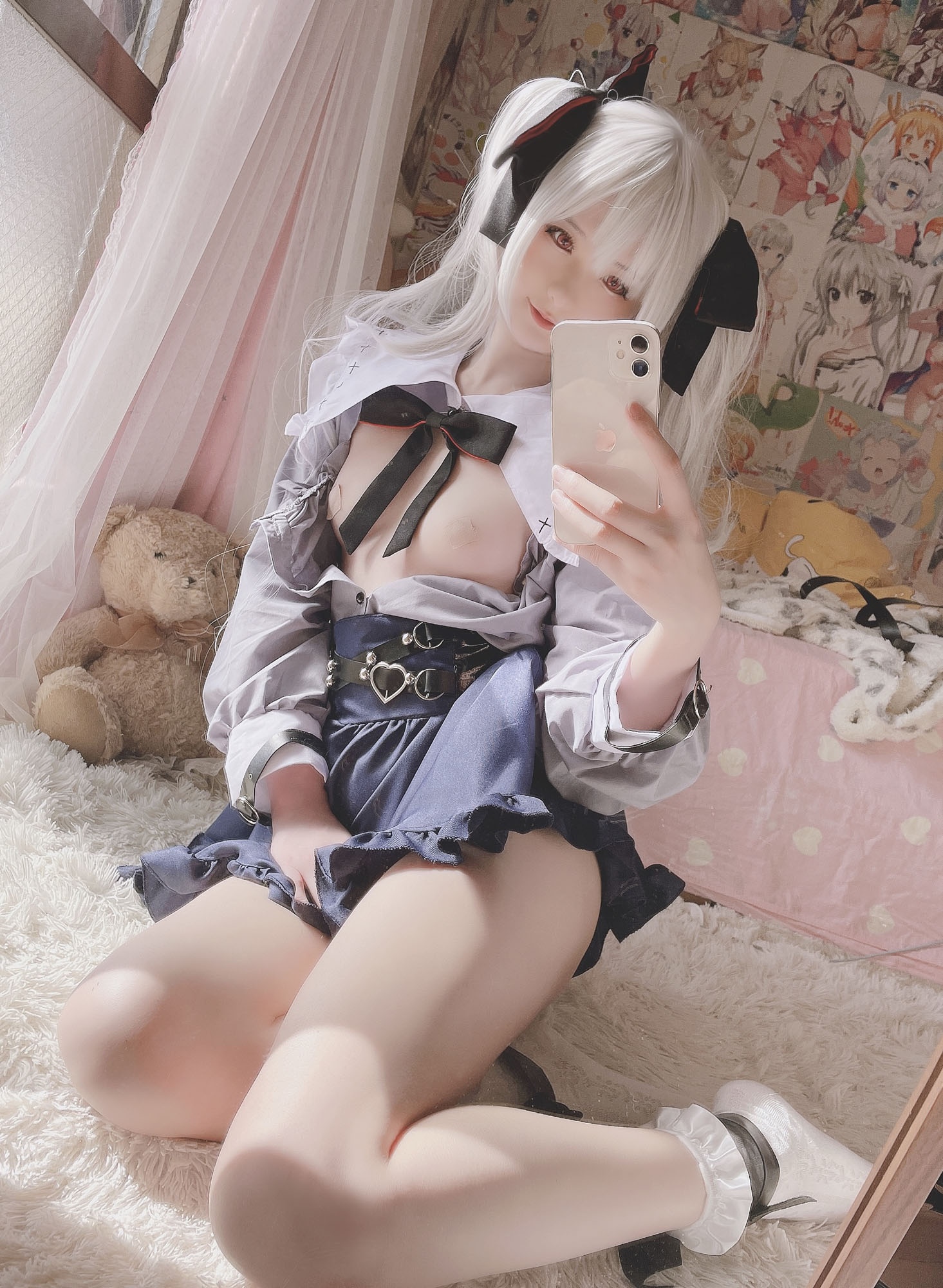 [cosplay] 习呆呆 - 原神 枫原万叶：แวมไพร์露点การจำลองระดับขนาดใหญ่ 21P2V