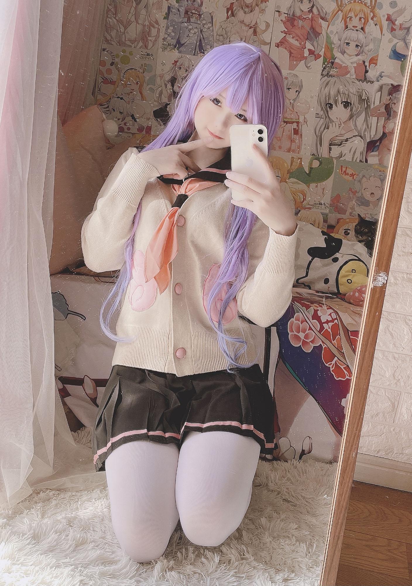 [cosplay] 习呆呆 - Azur Lane Unicorn: White Stockings Nipple Exposure Large-Scale Recreation 22P2V