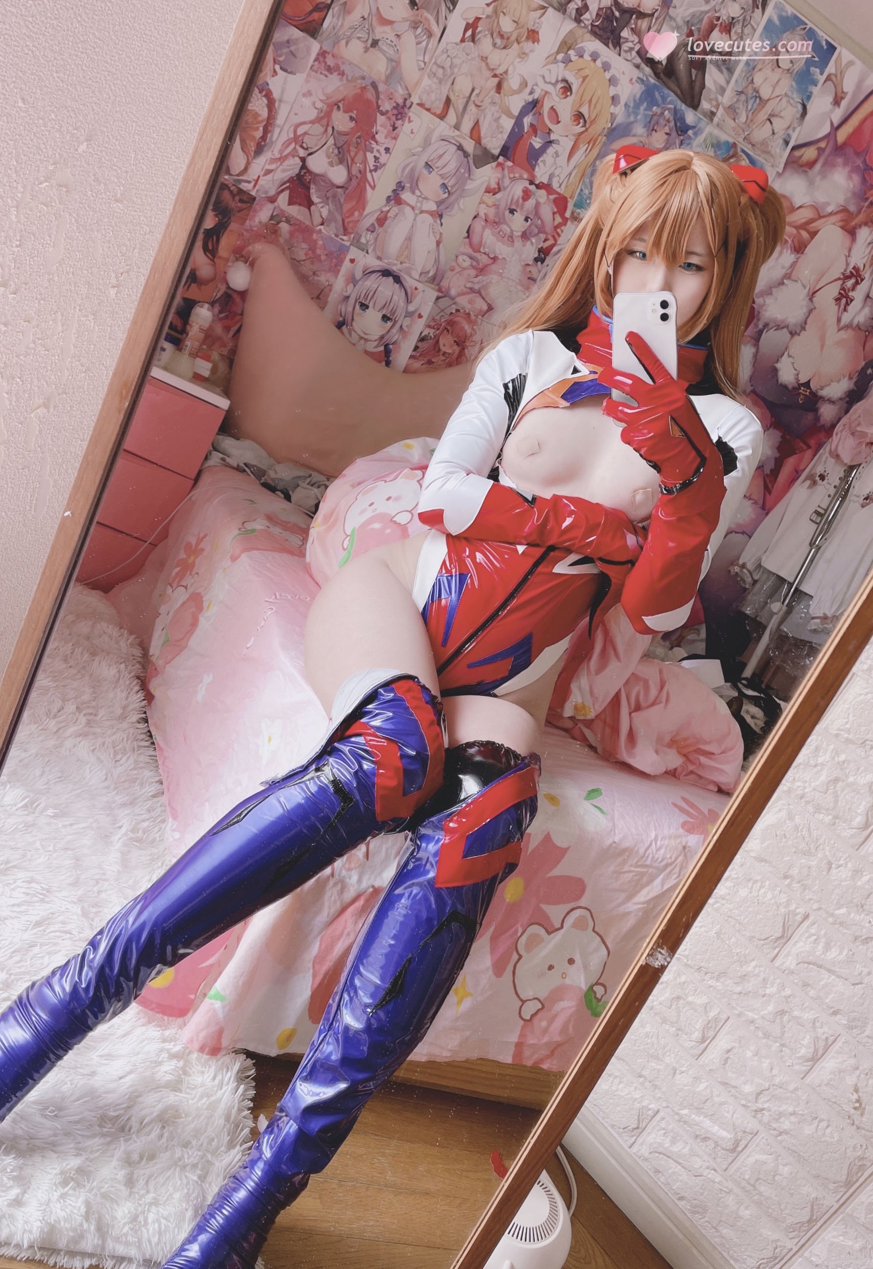 [cosplay] 习呆呆 - EVA อาสึกะ ชุดรบ: ชุดรัดรูป เนินอกใหญ่ สเกลใหญ่ รีครีเอต 16P1V