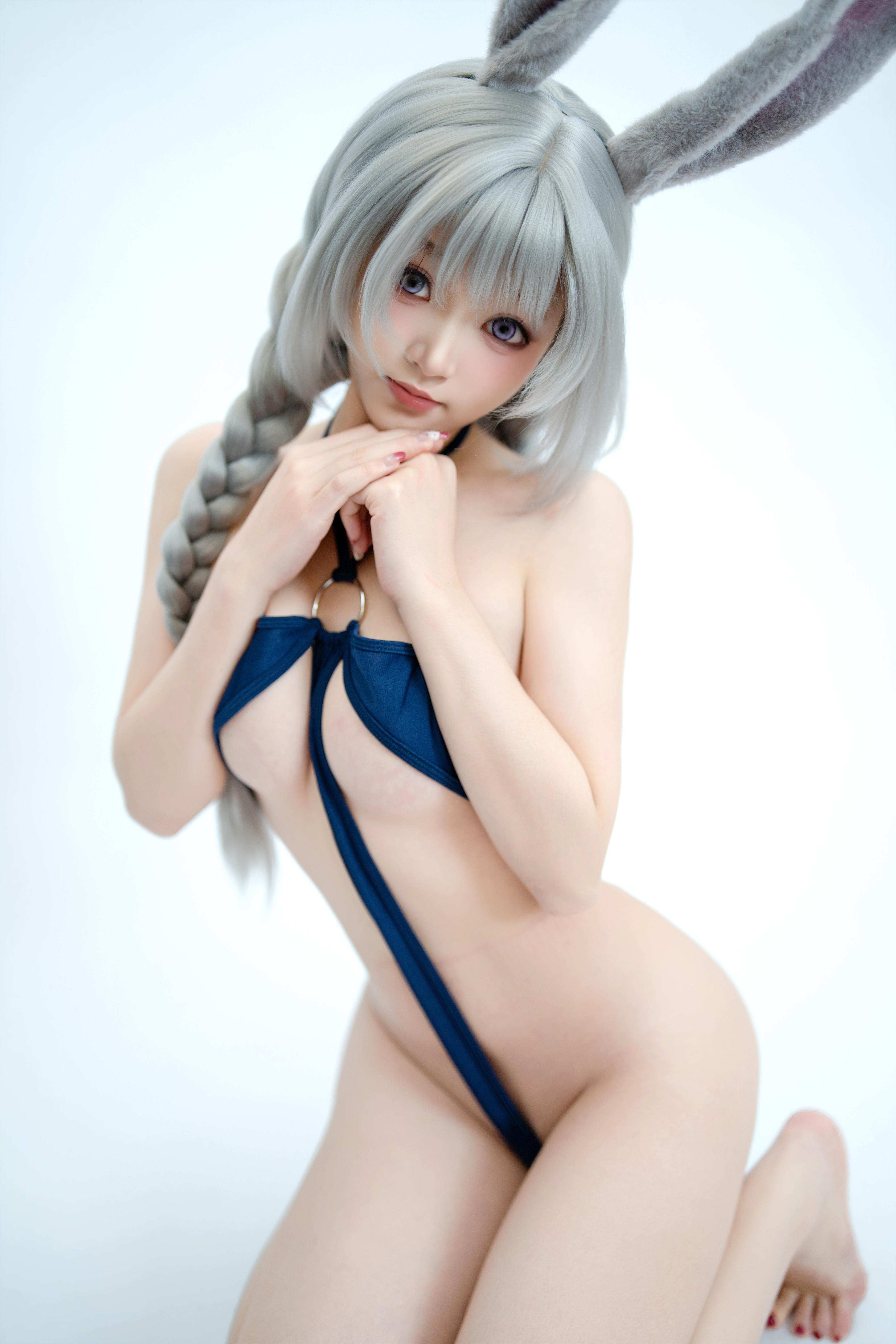 [cosplay] Bangni邦尼 - 兔子警官：藍制服兔耳警官 高叉系帶大尺度 72P8V