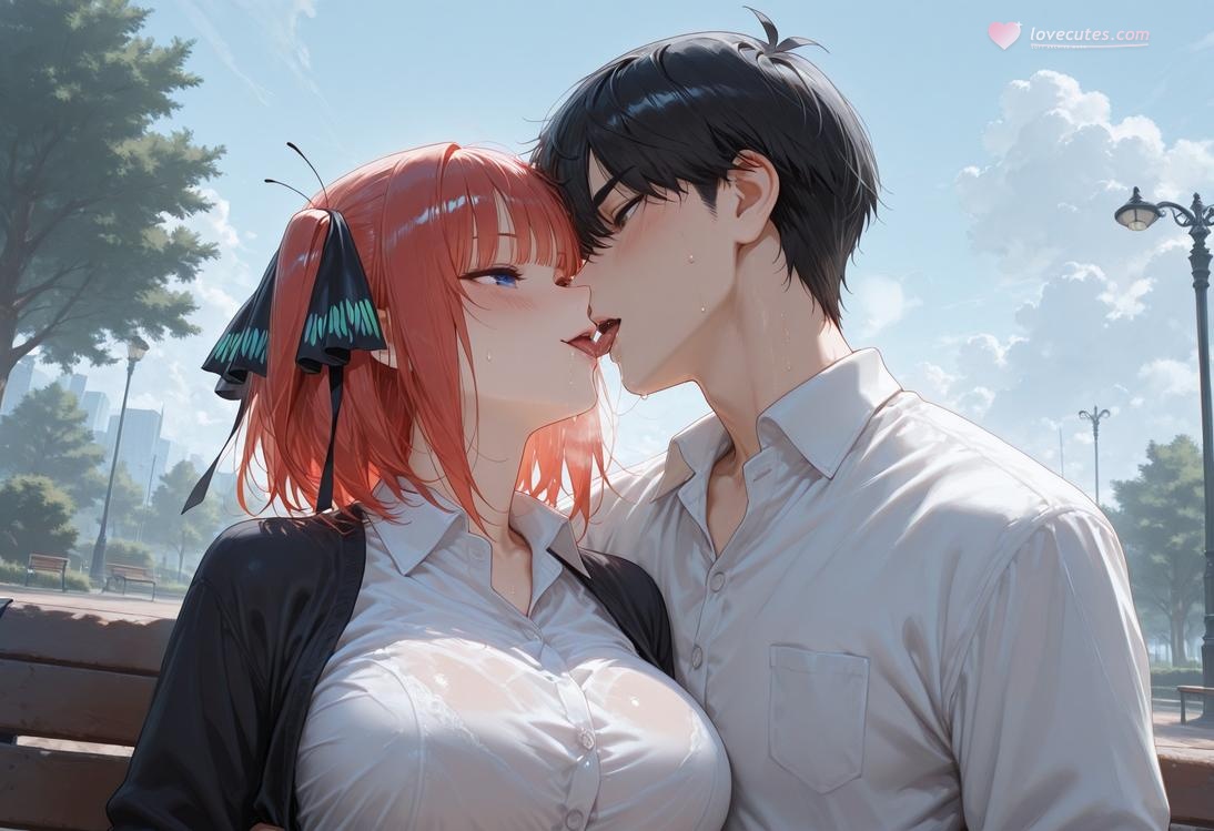 AI สร้างสาวอนิเมะ - 五等分的新娘 中野二乃 痴汉列车：蕾丝内衣学生装 325P