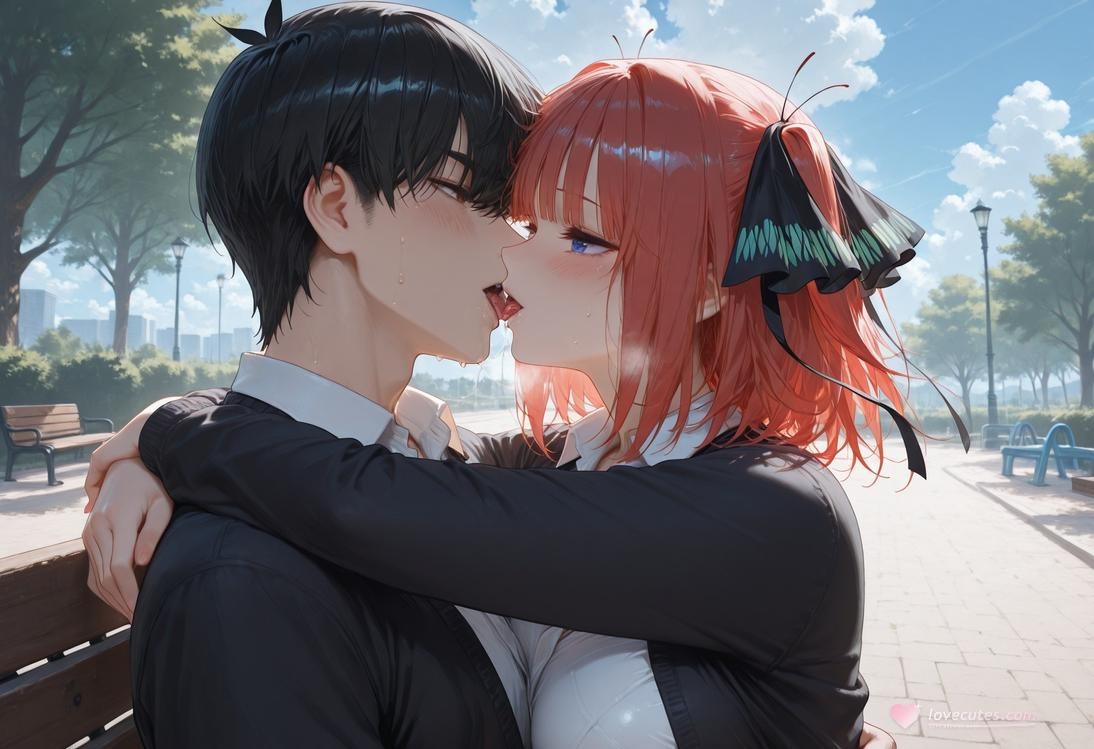 AI สร้างสาวอนิเมะ - 五等分的新娘 中野二乃 痴汉列车：蕾丝内衣学生装 325P