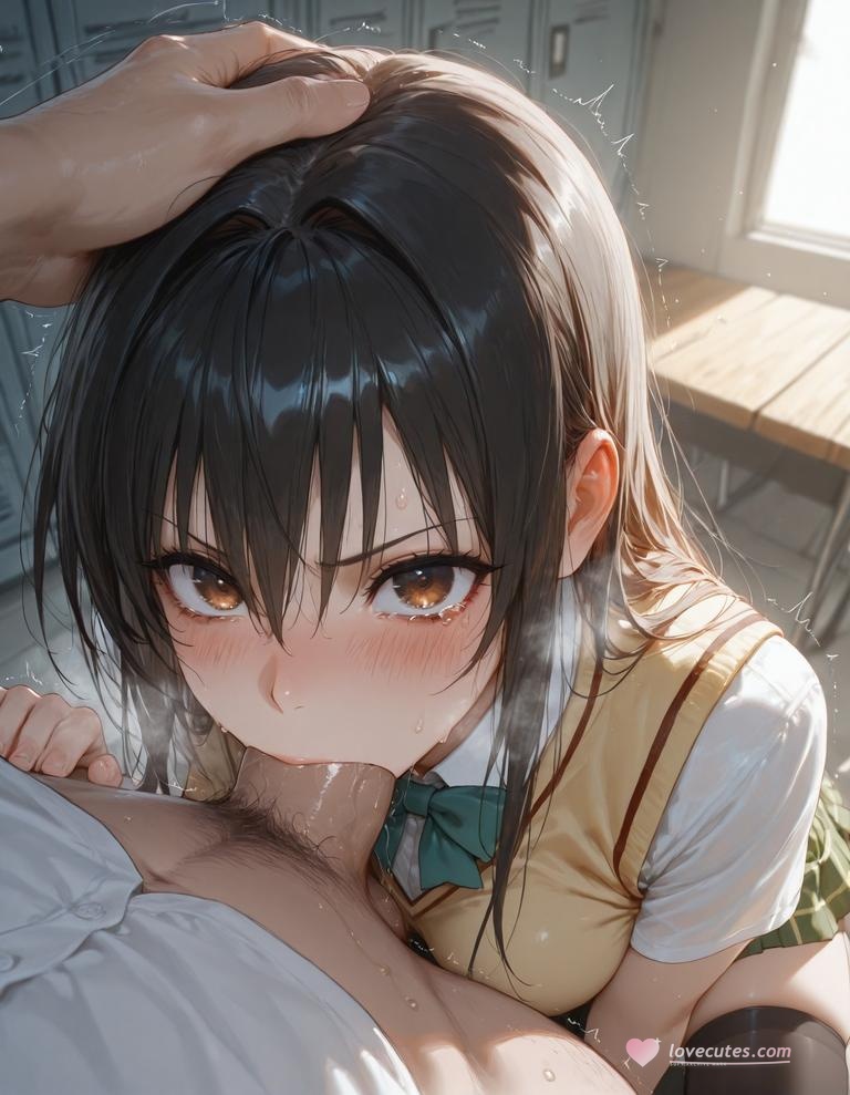 AI Generated Anime Girl - 出包王女 古手川唯：黑丝蕾丝内衣NTR 126P