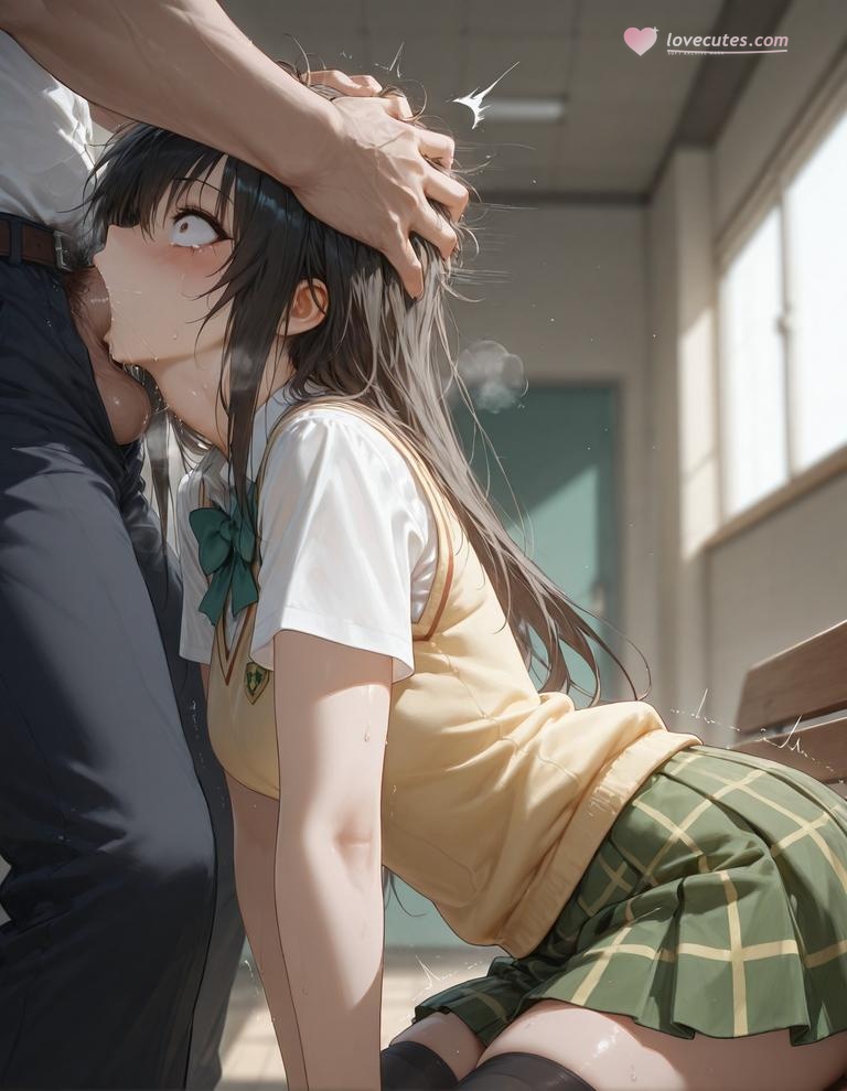AI Generated Anime Girl - 出包王女 古手川唯：黑丝蕾丝内衣NTR 126P