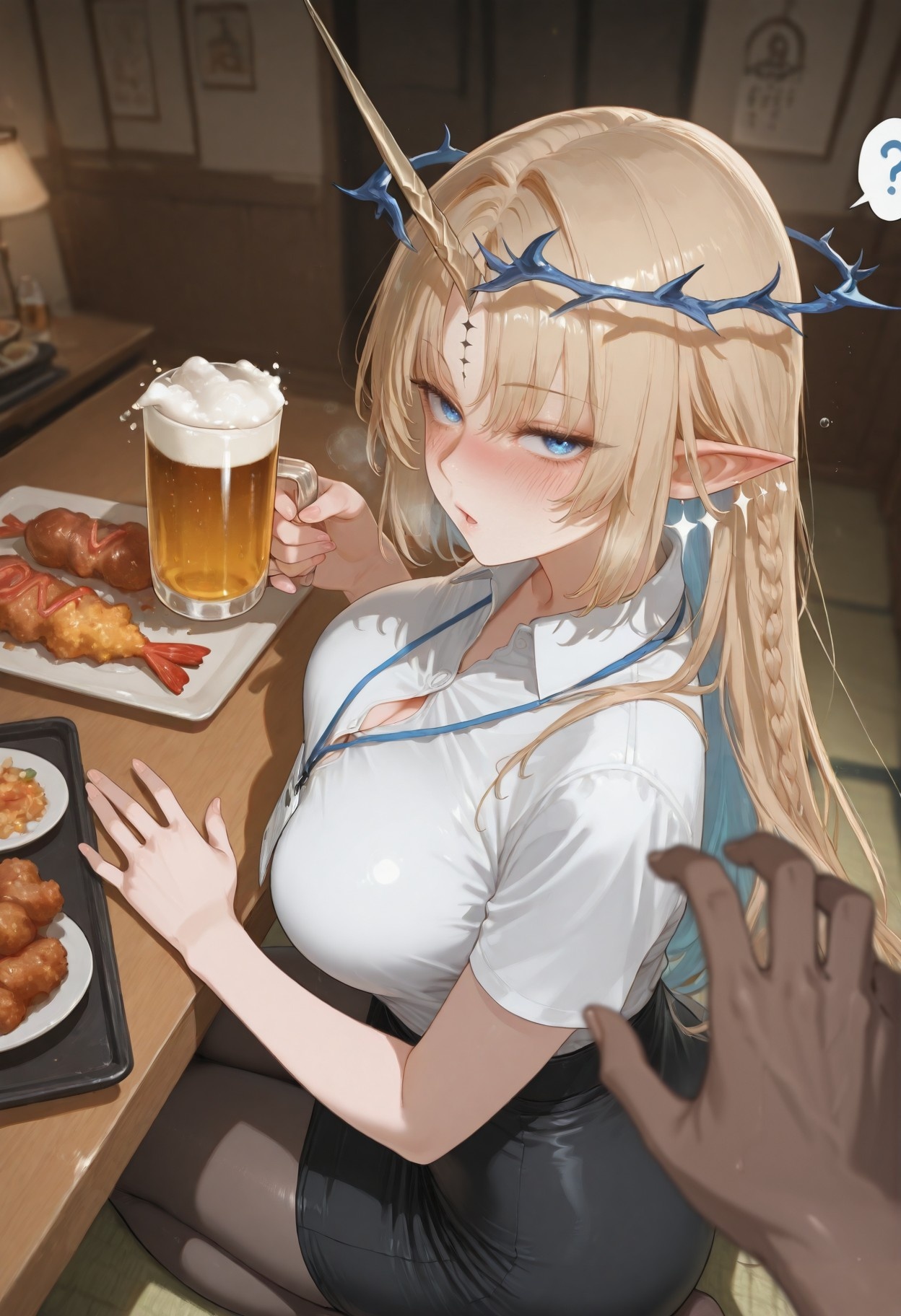 AI สร้างสาวอนิเมะ - Cartethyia：黑丝床拍露穴 318P