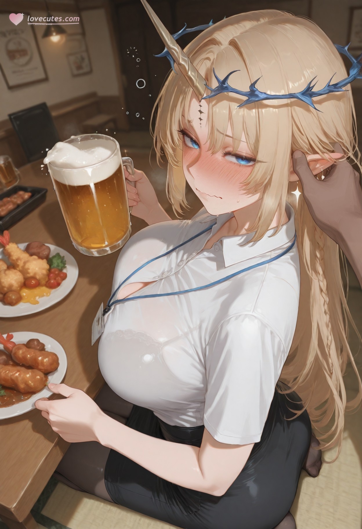 AI สร้างสาวอนิเมะ - Cartethyia：黑丝床拍露穴 318P