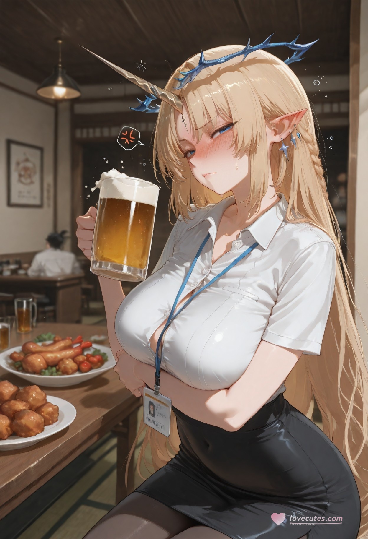 AI สร้างสาวอนิเมะ - Cartethyia：黑丝床拍露穴 318P