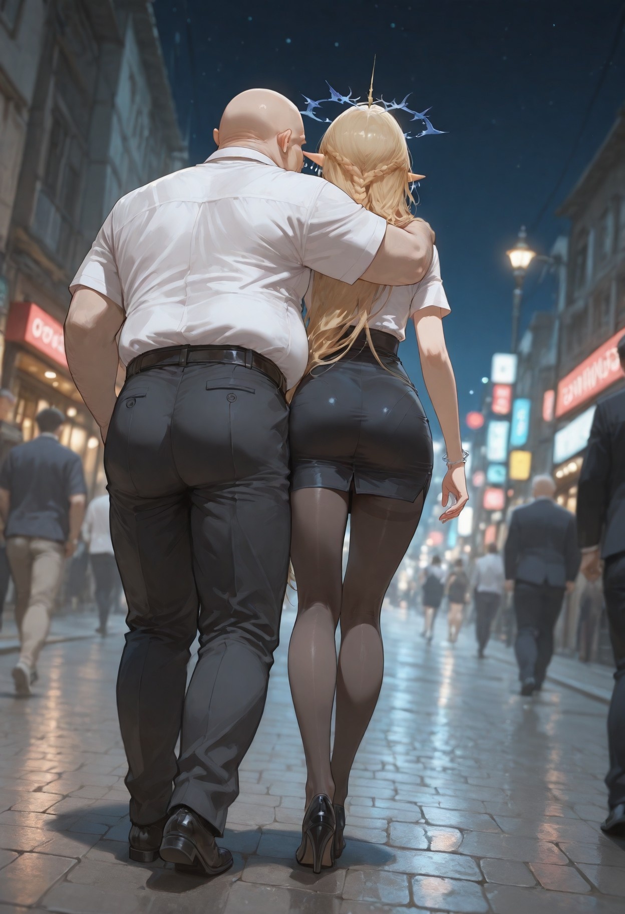AI Generated Anime Girl - Cartethyia：黑丝床拍露穴 318P