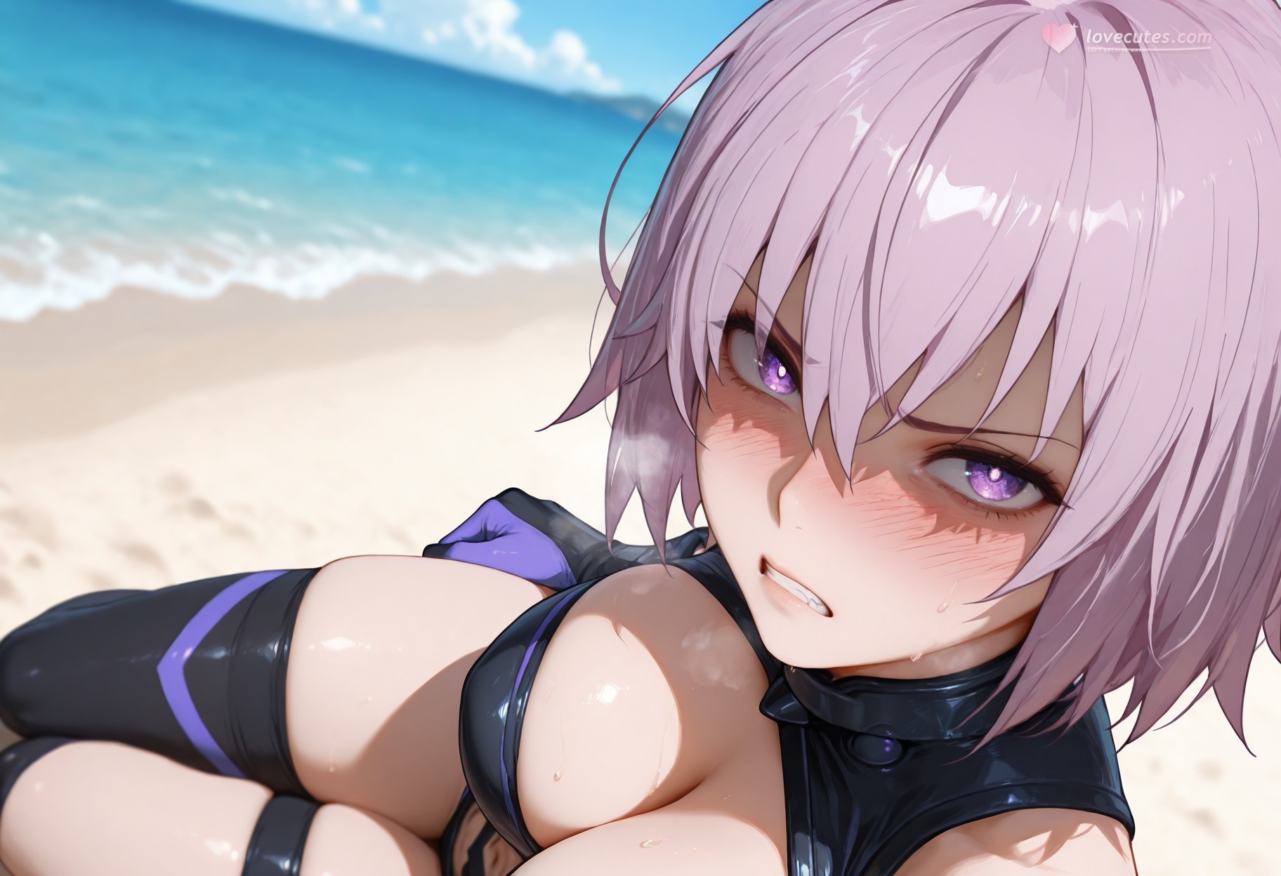Cô Gái Anime Tạo Bởi AI - Fate·Grand Order 玛修·基列莱特: Bộ Bikini Ôm Sát 333P