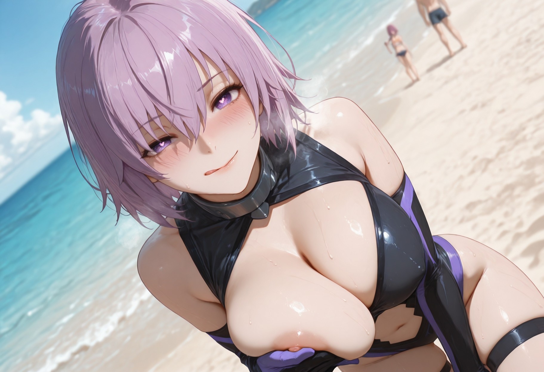 AI生成的動漫女孩 - Fate·Grand Order 瑪修·基列萊特：緊身衣泳裝露穴 333P