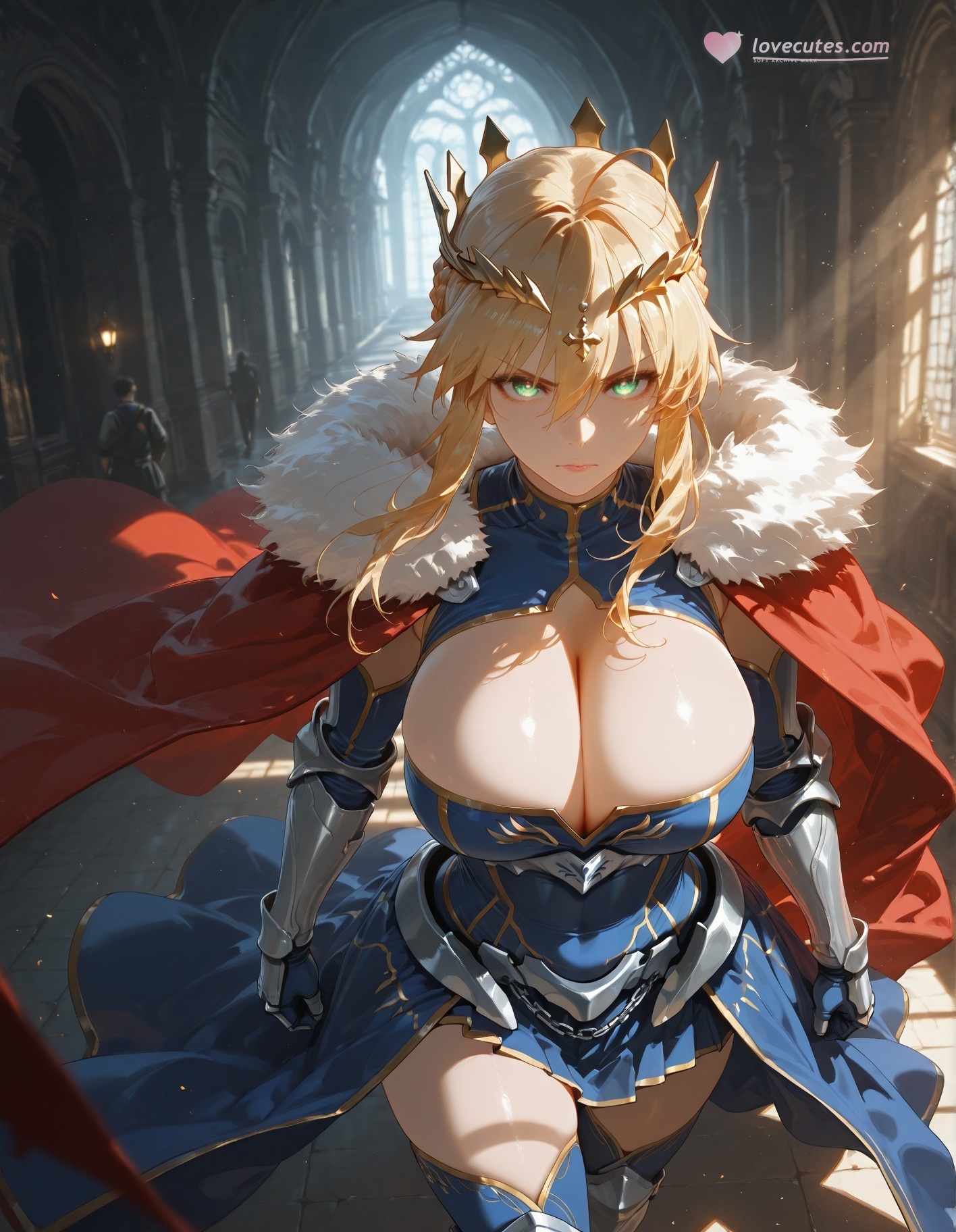 AI Generated Anime Girl - Fate·stay night 阿尔托莉雅·潘德拉贡：紧身衣床拍白虎 492P
