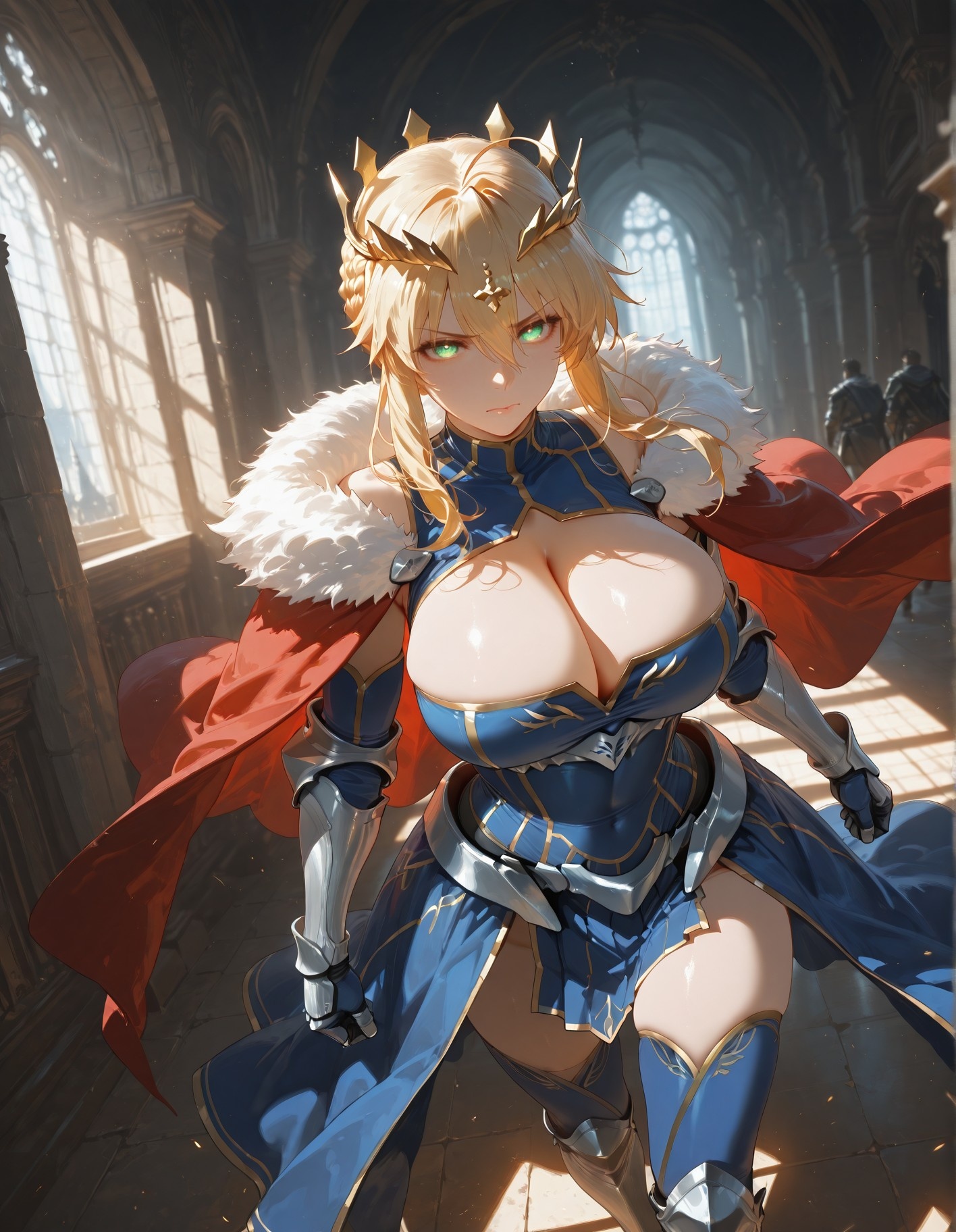 AI Generated Anime Girl - Fate·stay night 阿尔托莉雅·潘德拉贡：紧身衣床拍白虎 492P