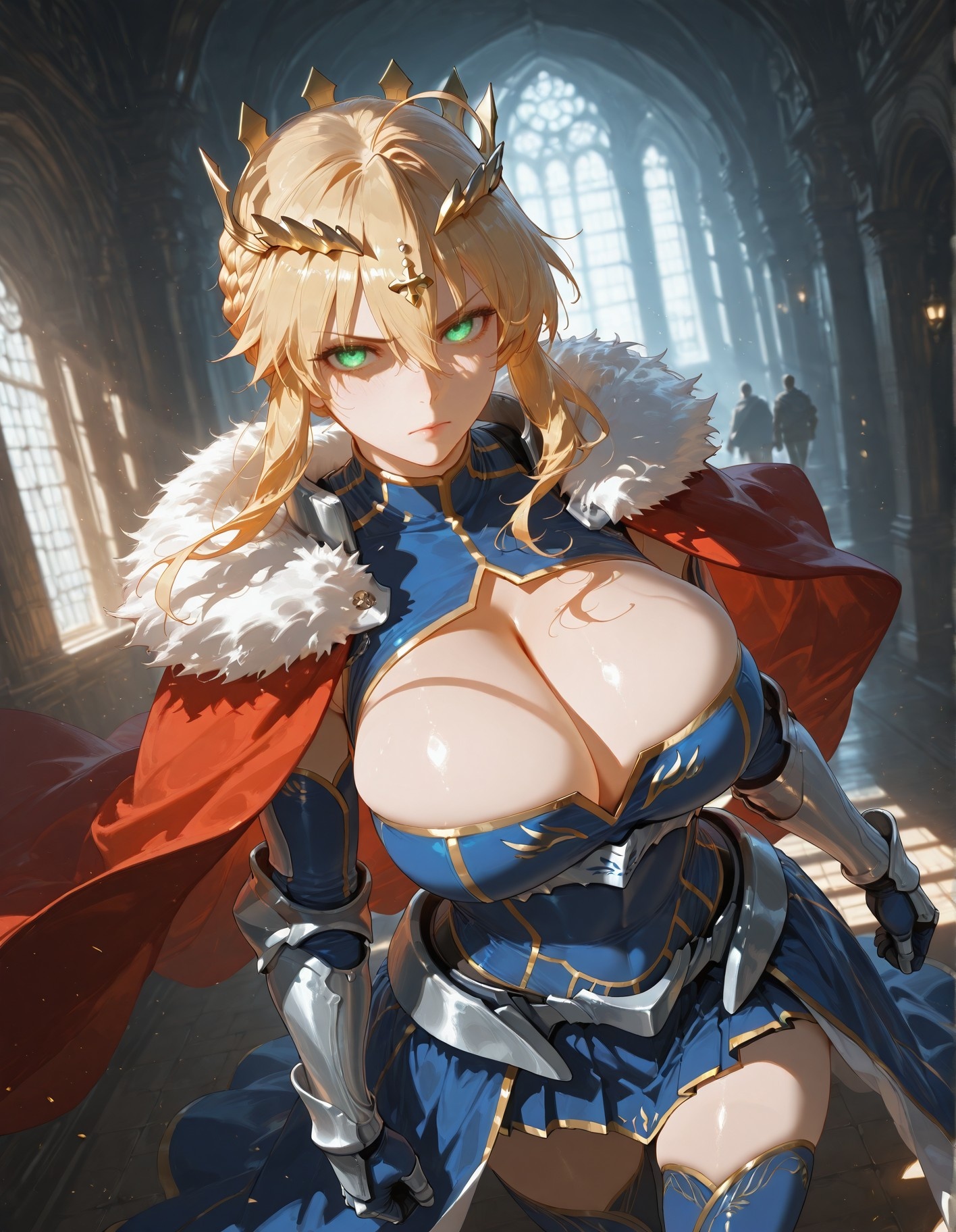 AI Generated Anime Girl - Fate·stay night 阿尔托莉雅·潘德拉贡：紧身衣床拍白虎 492P