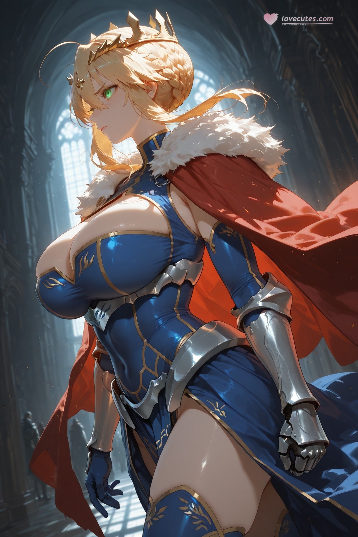 AI Generated Anime Girl - Fate·stay night 阿尔托莉雅·潘德拉贡：紧身衣床拍白虎 492P