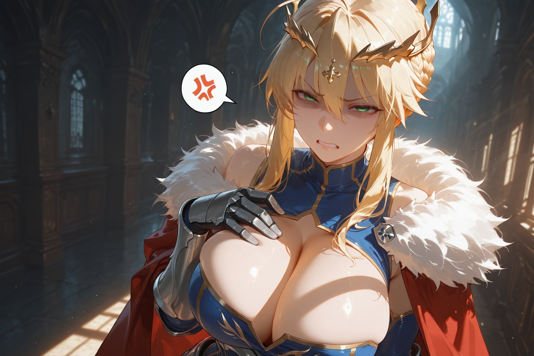 AI Generated Anime Girl - Fate·stay night 阿尔托莉雅·潘德拉贡：紧身衣床拍白虎 492P