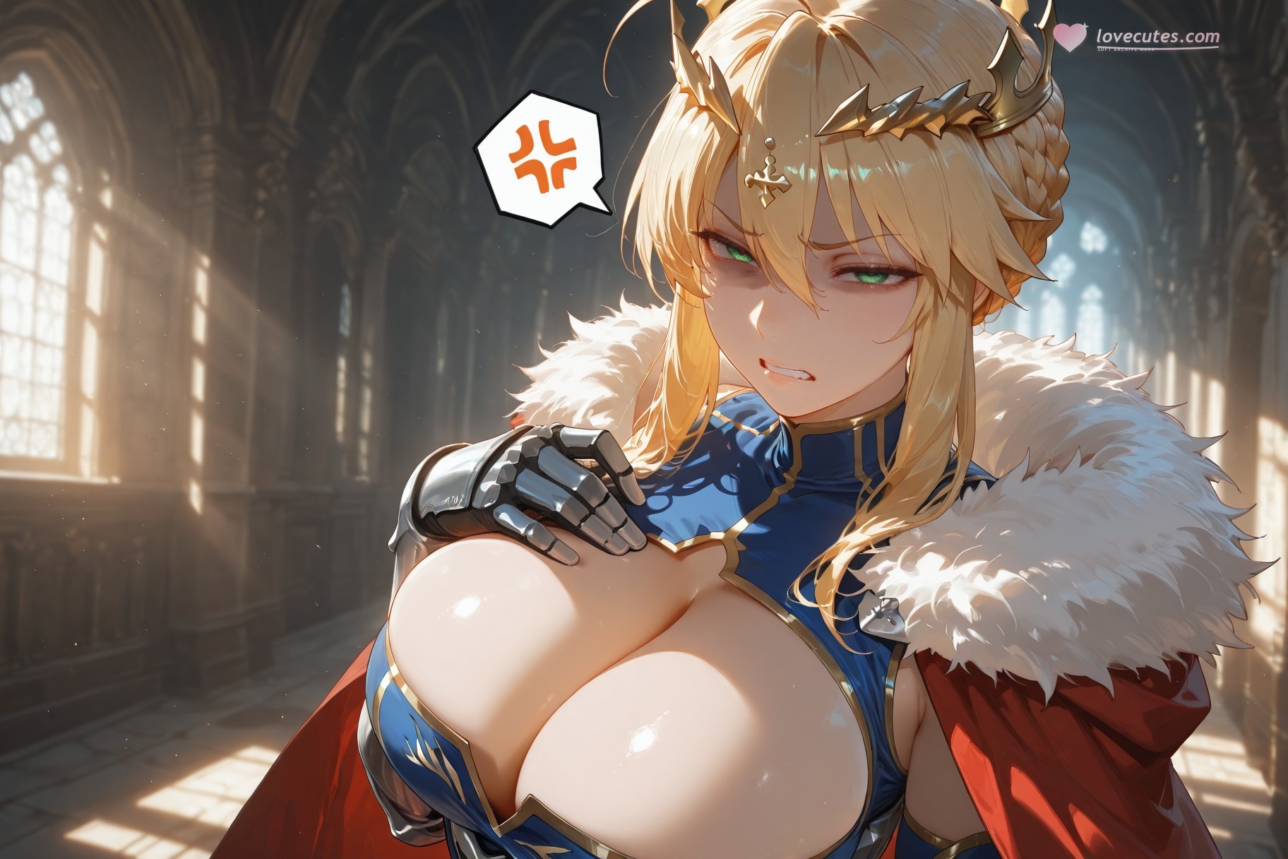 AI Generated Anime Girl - Fate·stay night 阿尔托莉雅·潘德拉贡：紧身衣床拍白虎 492P