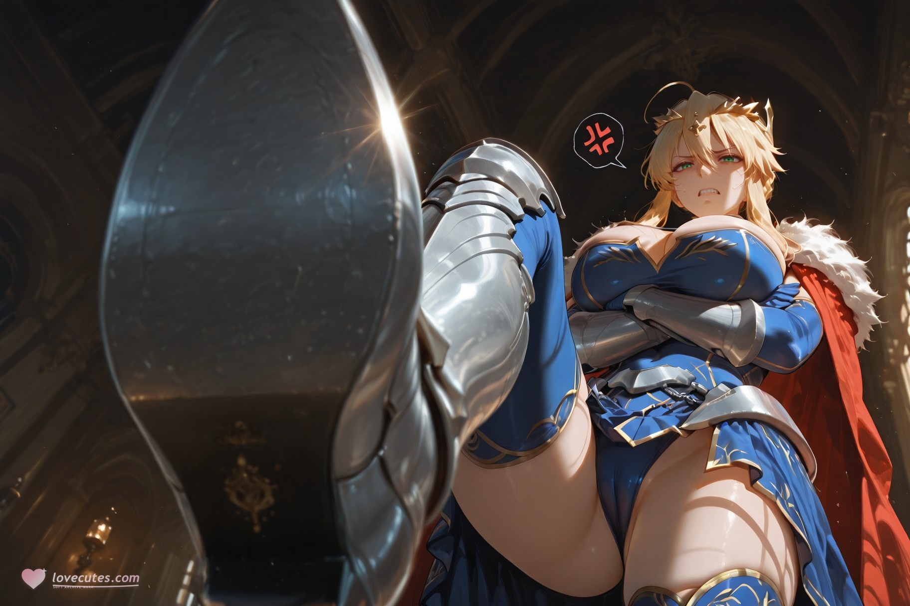 AI สร้างอนิเมะสาว - Fate·stay night อัลโตรเลีย เพนเดรากอน: ชุดรัดรูปบนเตียงเสือขาว 492P