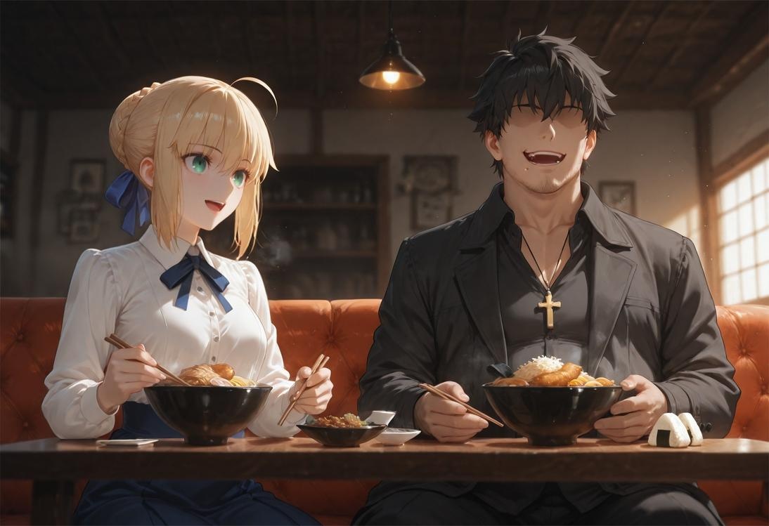 AI Generated Anime Girl - Fate·stay night 阿尔托莉雅·潘德拉贡：黑丝床拍露穴 326P