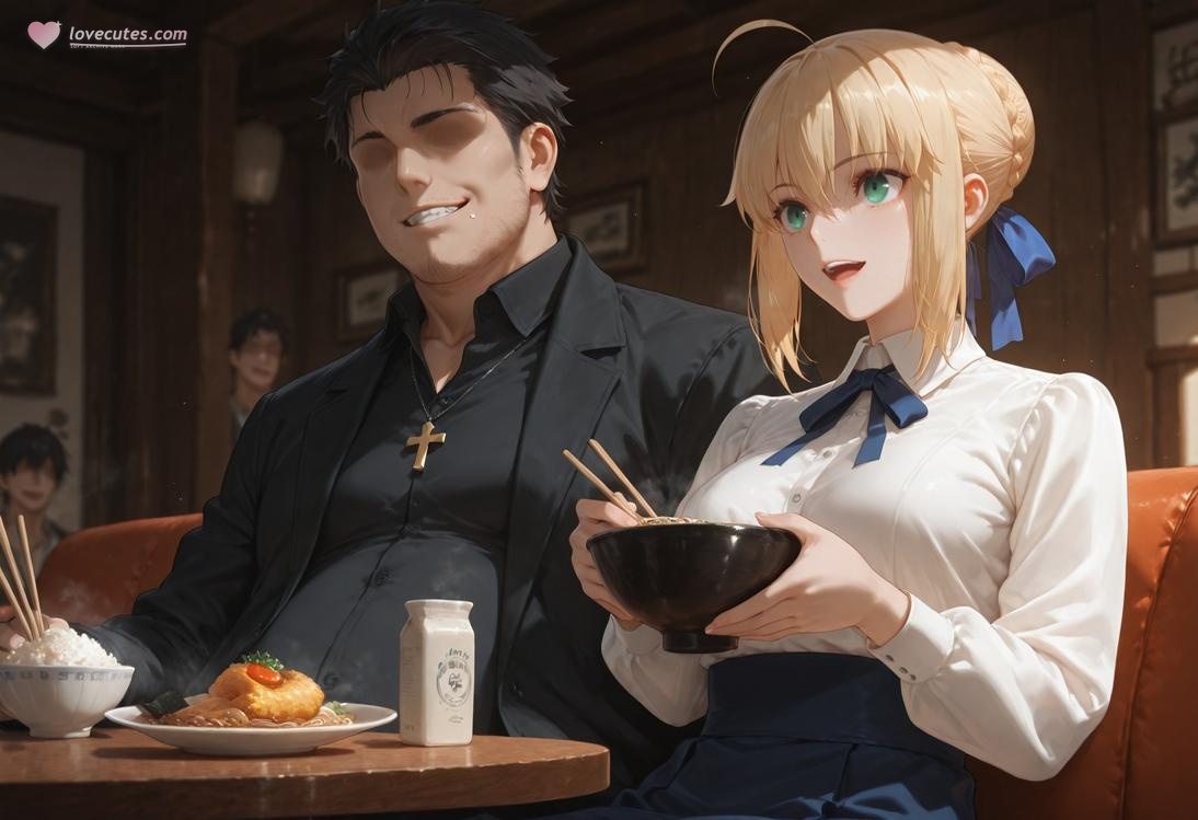 AI Generated Anime Girl - Fate·stay night 阿尔托莉雅·潘德拉贡：黑丝床拍露穴 326P